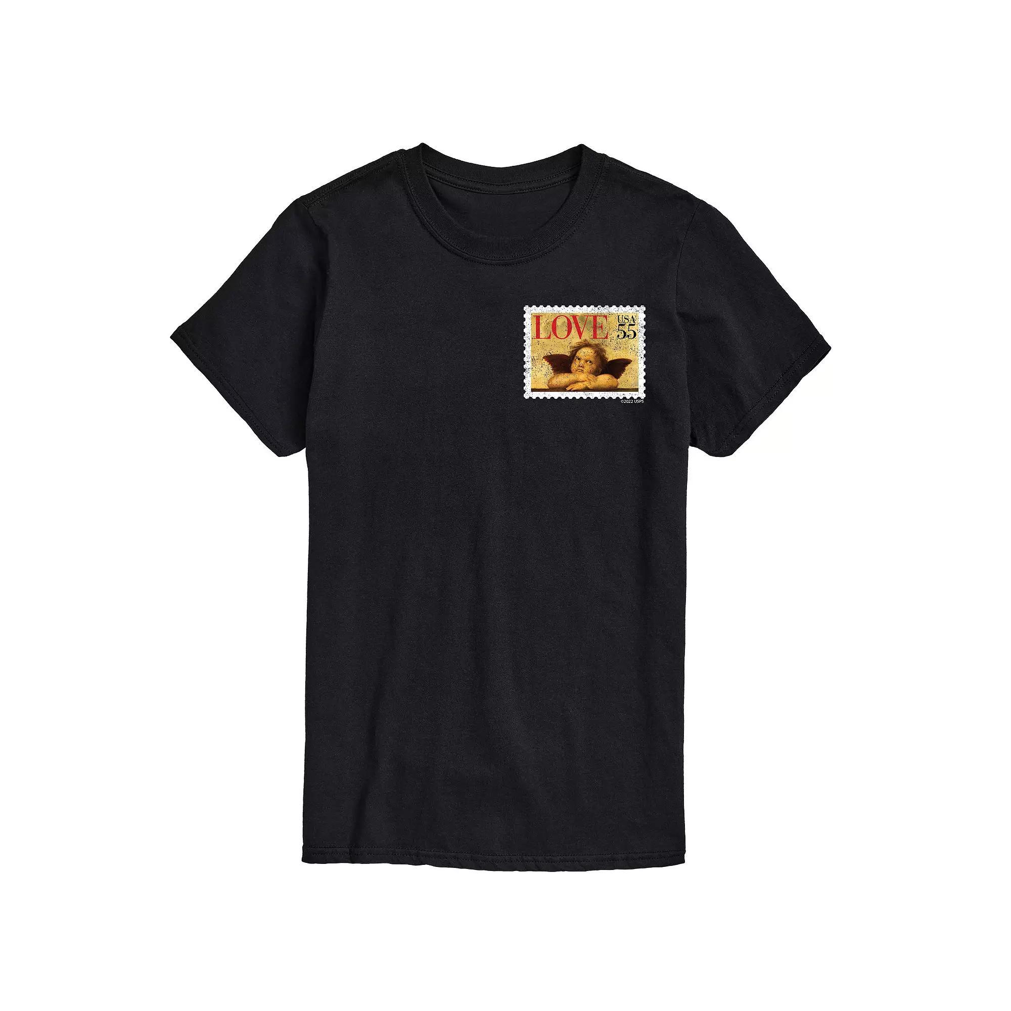 Big & Tall USPS Cherub Stamp Tee, Mens Product Image