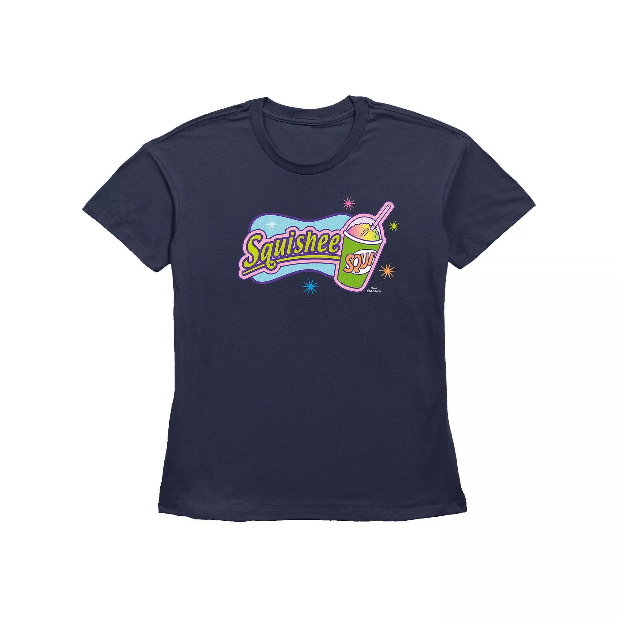 Women's The Simpsons Squishee Logo Basic Fit Graphic Tee, Girl's, Size: XL, Blue Product Image
