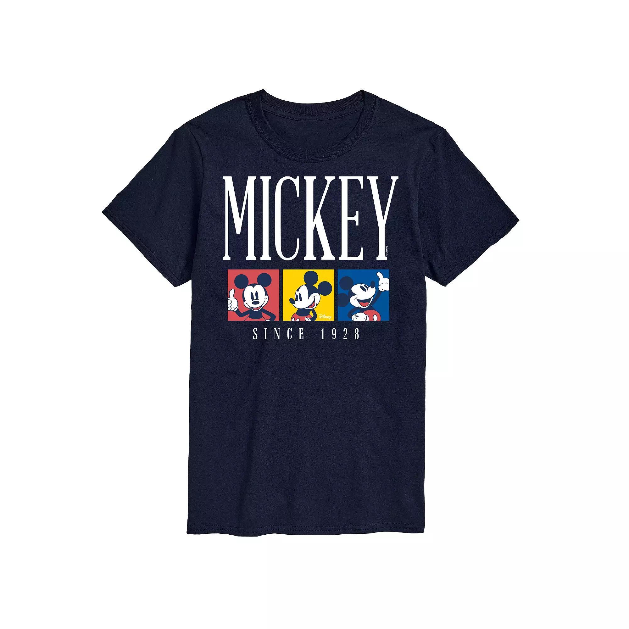 Disney's Mickey Mouse Big & Tall Color Block Graphic Tee, Men's, Size: XXL Tall, Black Product Image