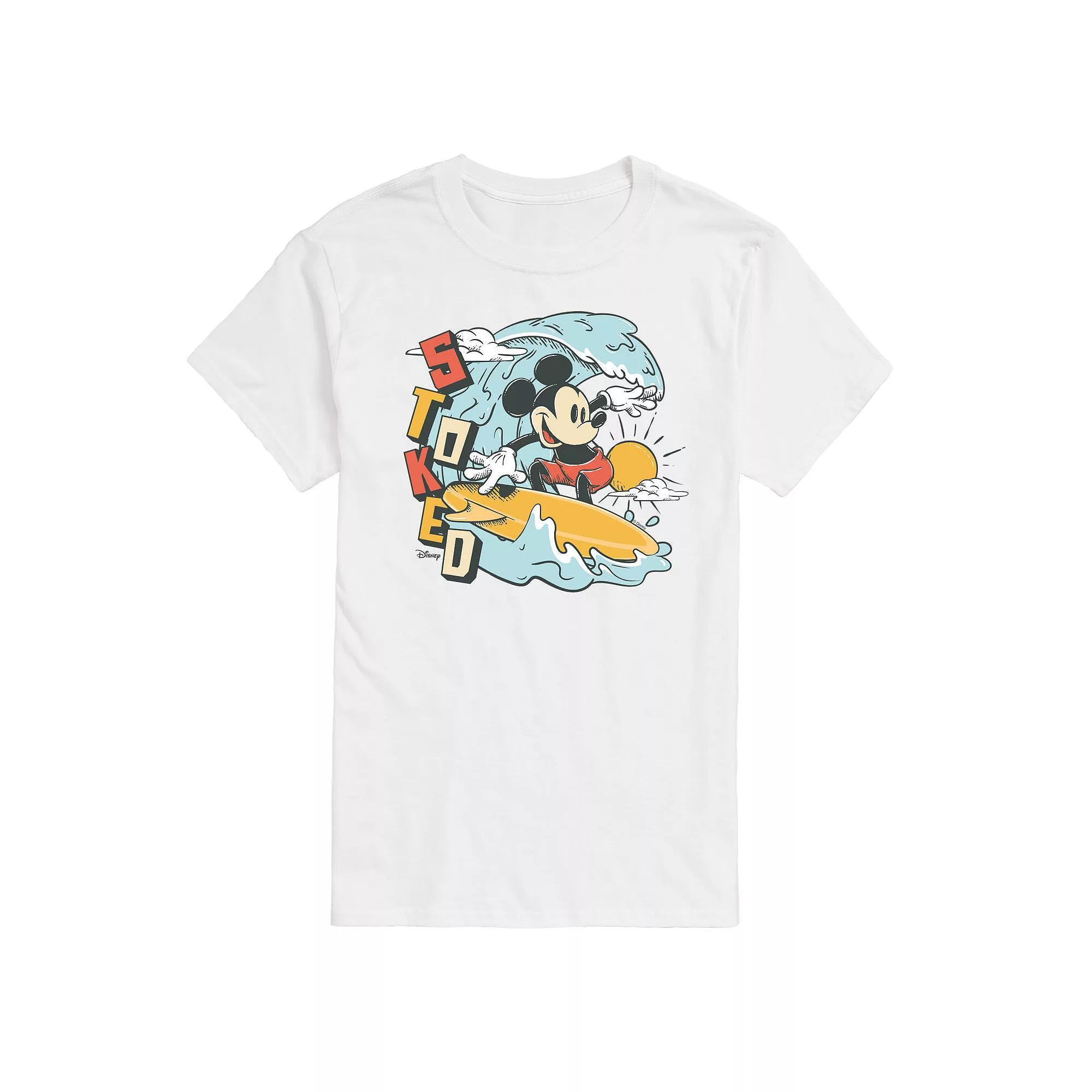 Disneys Mickey Mouse Mens Stoked Graphic Tee Product Image