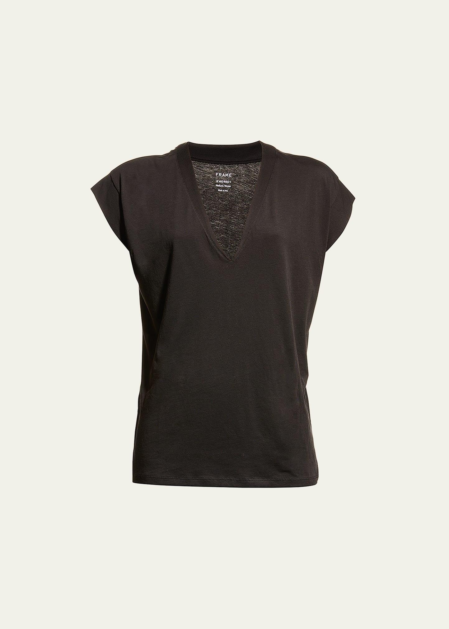 Frame Le Mid Rise V-Neck Tee Product Image