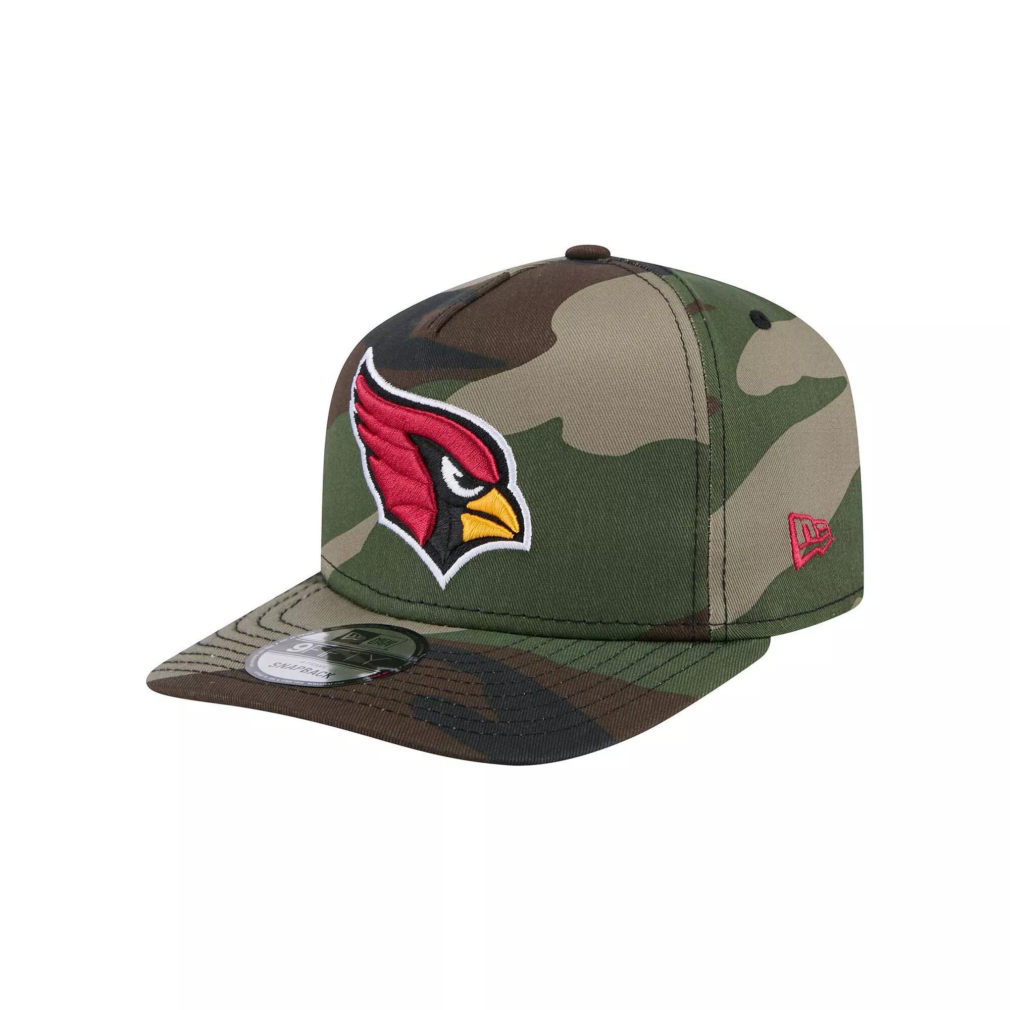 Men's New Era Camo Arizona Cardinals Woodsy 9FIFTY Snapback Hat, Green Product Image
