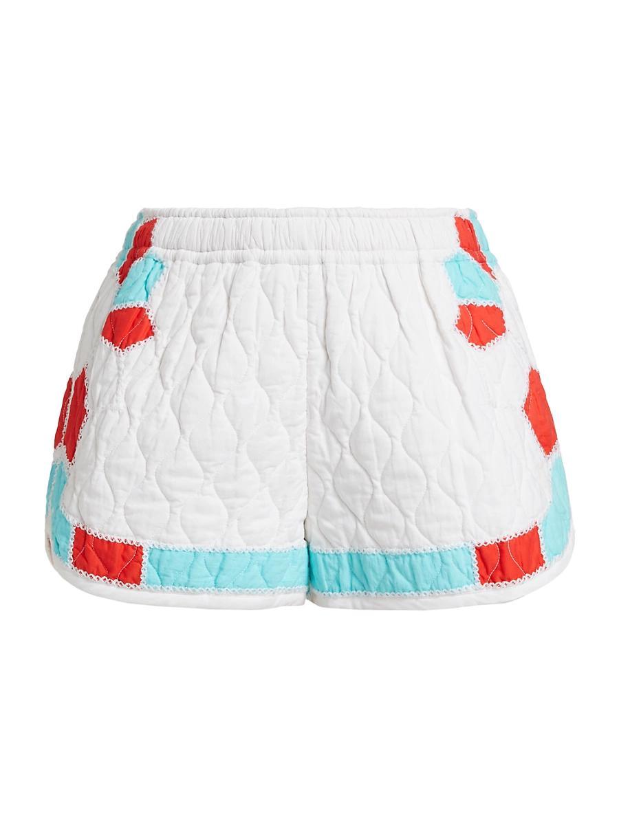 Womens Mateo Quilted Cotton Shorts Product Image