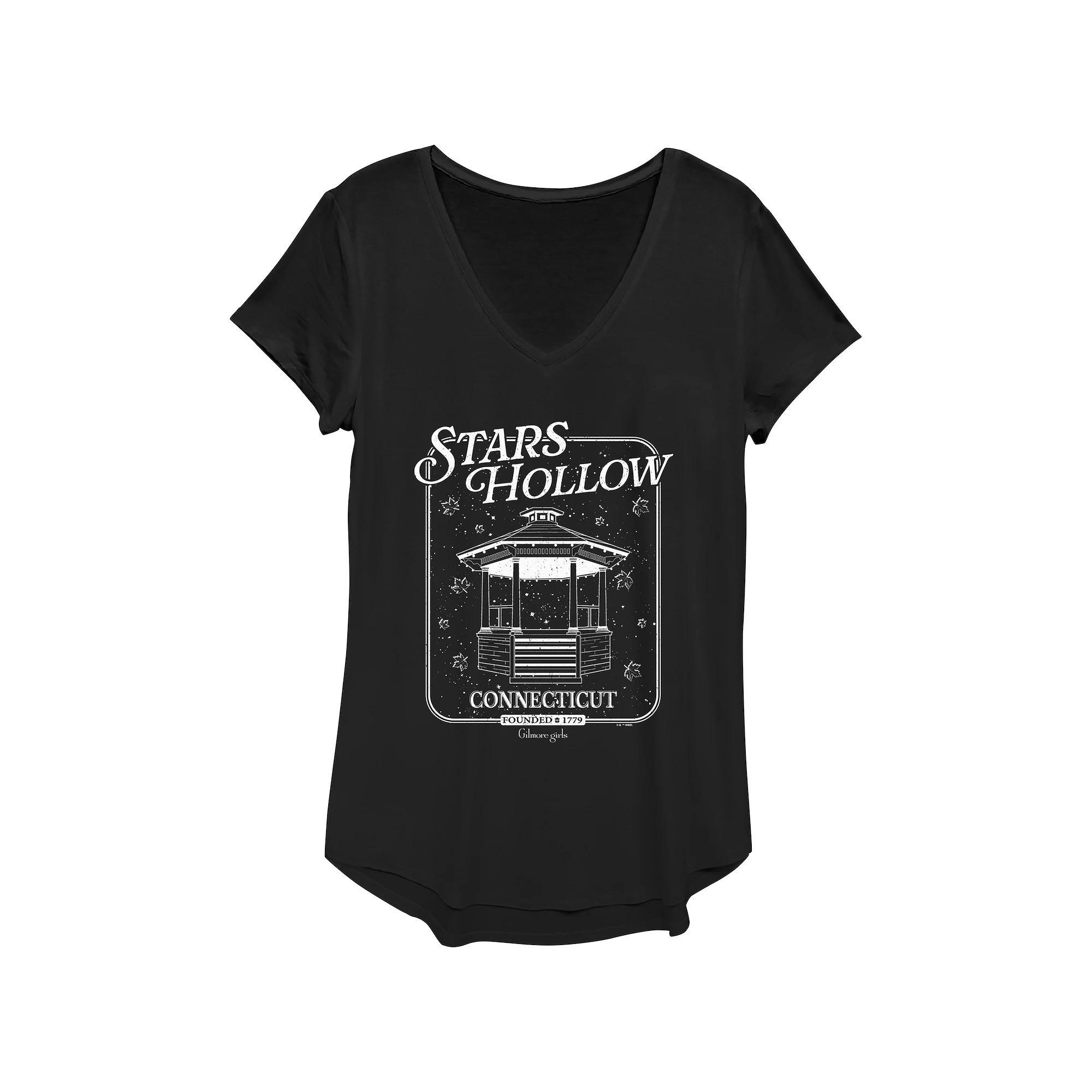 Womens Gilmore Girls Stars Hollow Gazebo Graphic Tee, Girls Product Image
