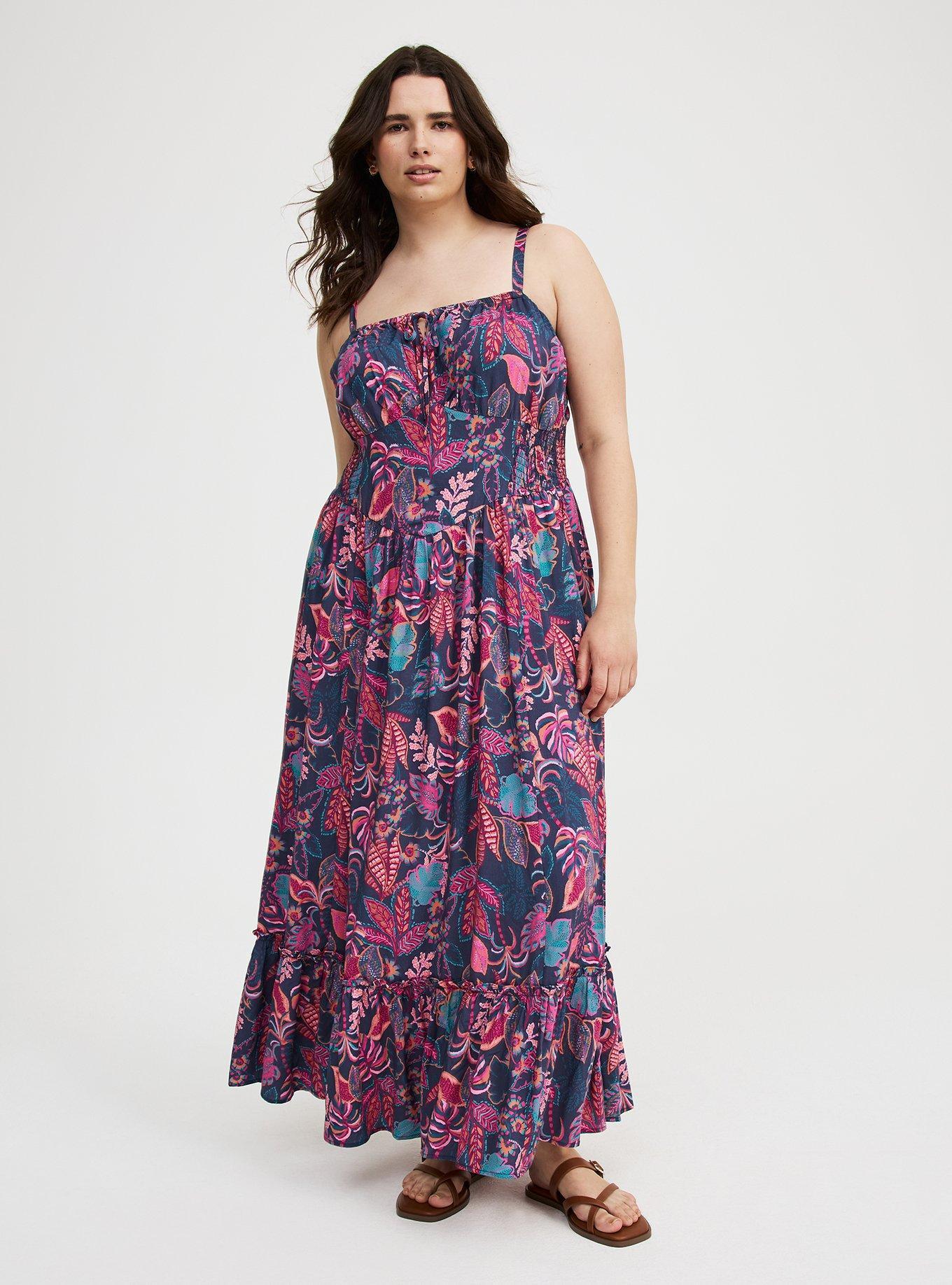 Challis Smocked Maxi Dress Product Image