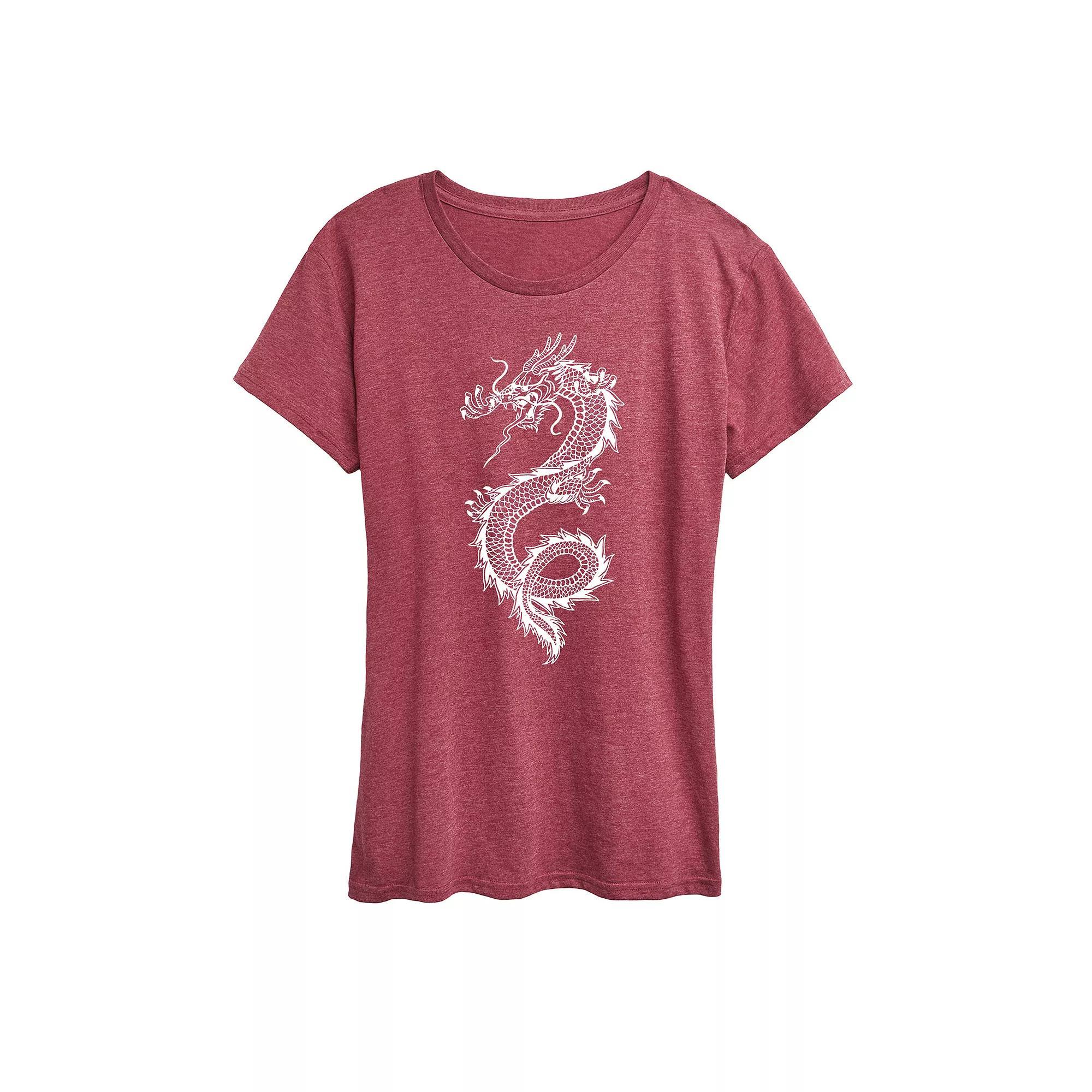 Womens Chinese Dragon Graphic Tee Product Image
