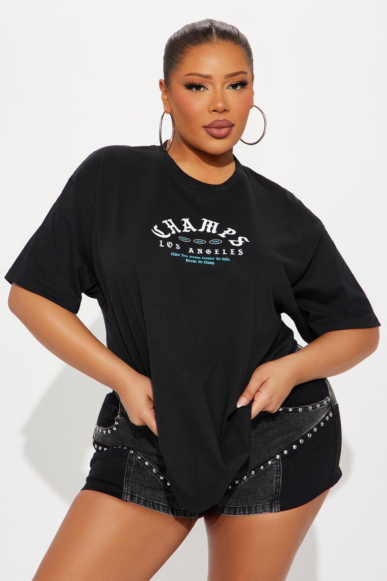 Champs 88 Flames Front And Back Graphic Tee - Black Product Image