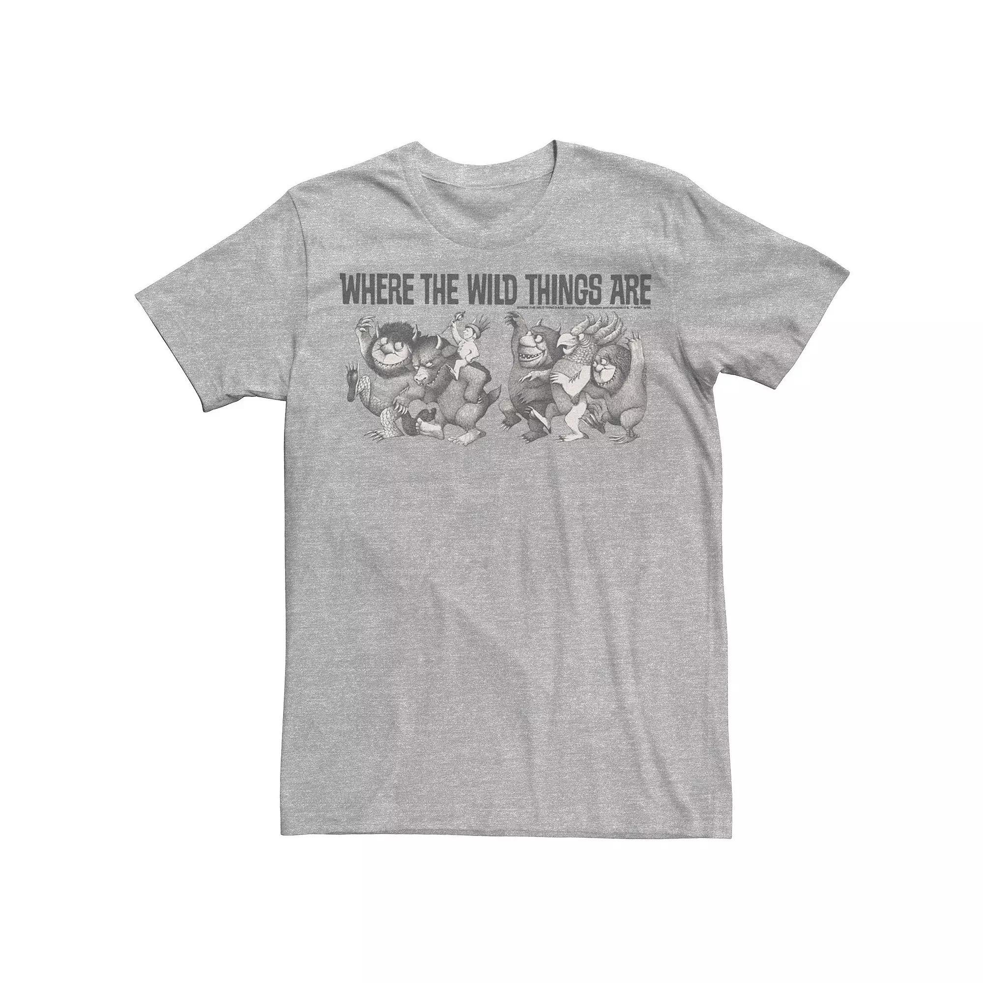 Men's Where The Wild Things Are Max Parade Title Tee, Size: Small, Athletic Grey Product Image