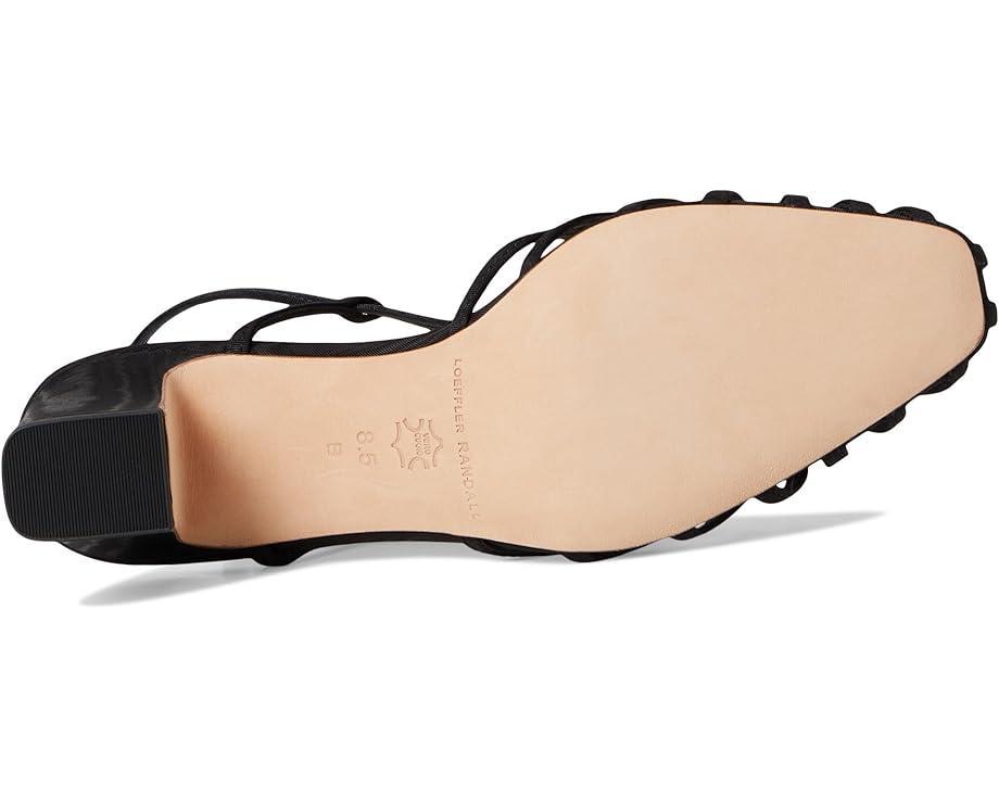 Dahlia Pleated Knot Mule with Ankle Strap Product Image