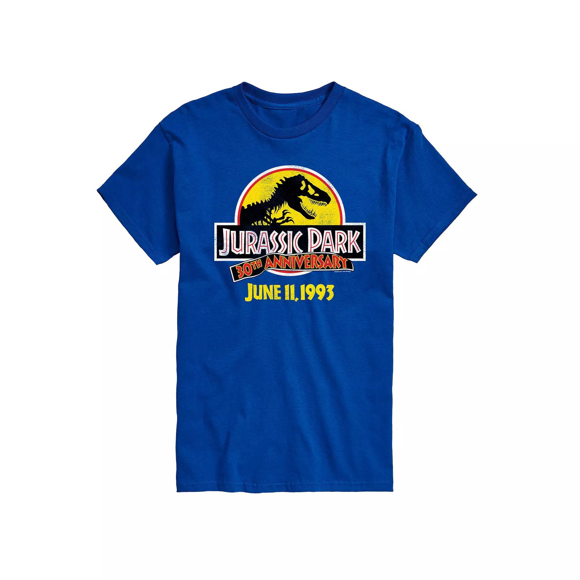 Men's Jurassic World Jurassic Park 30th Logo Graphic Tee, Size: XL, Black Product Image