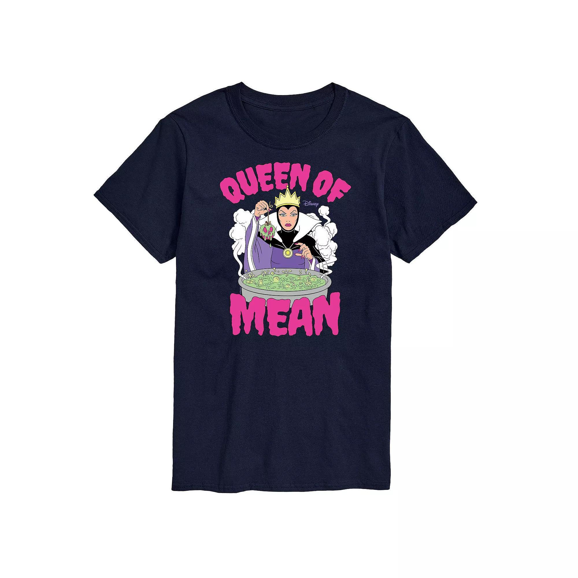 Disneys Villians Big & Tall Queen Of Mean Graphic Tee, Mens Blue Product Image