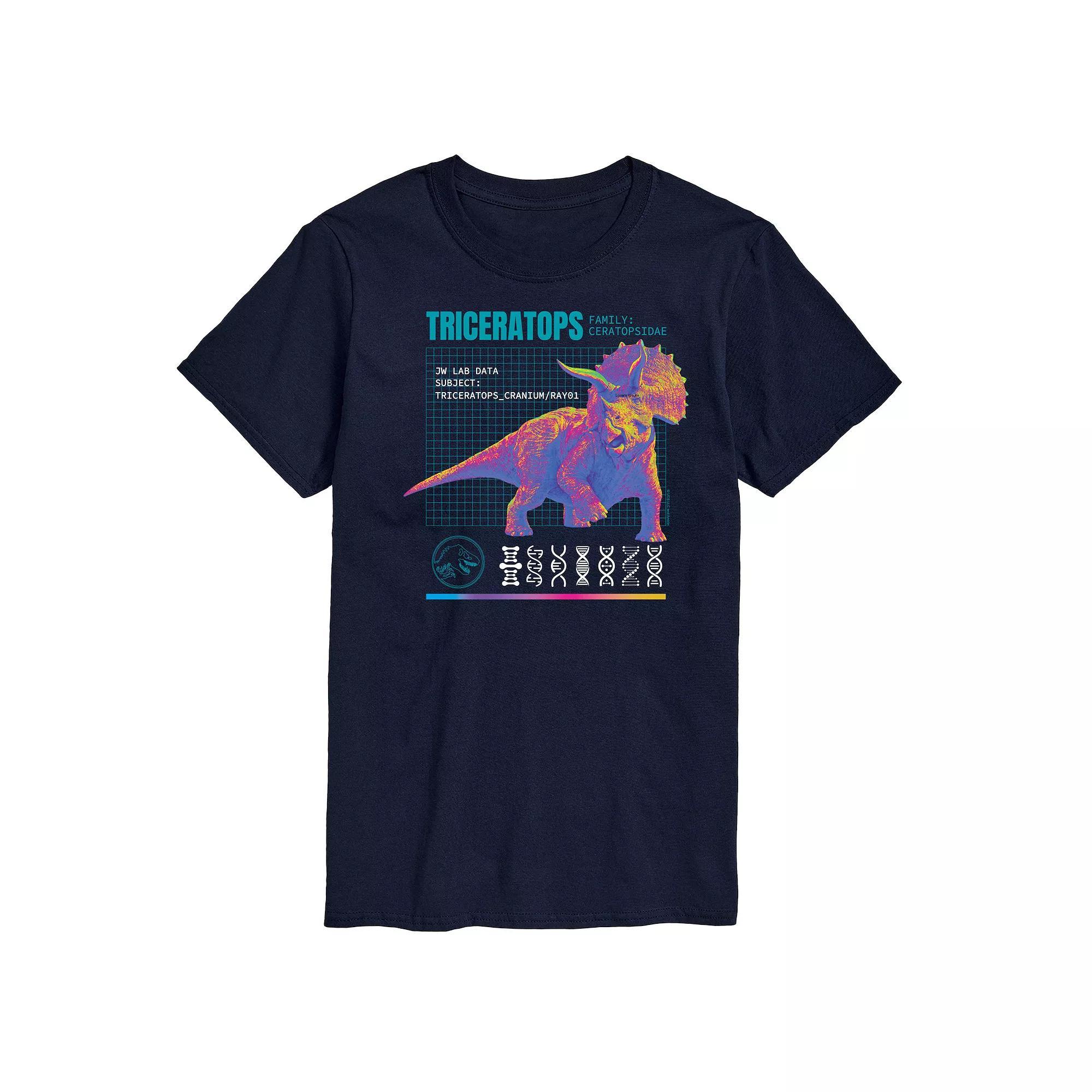 Mens Jurassic World Triceratops Graphic Tee Product Image