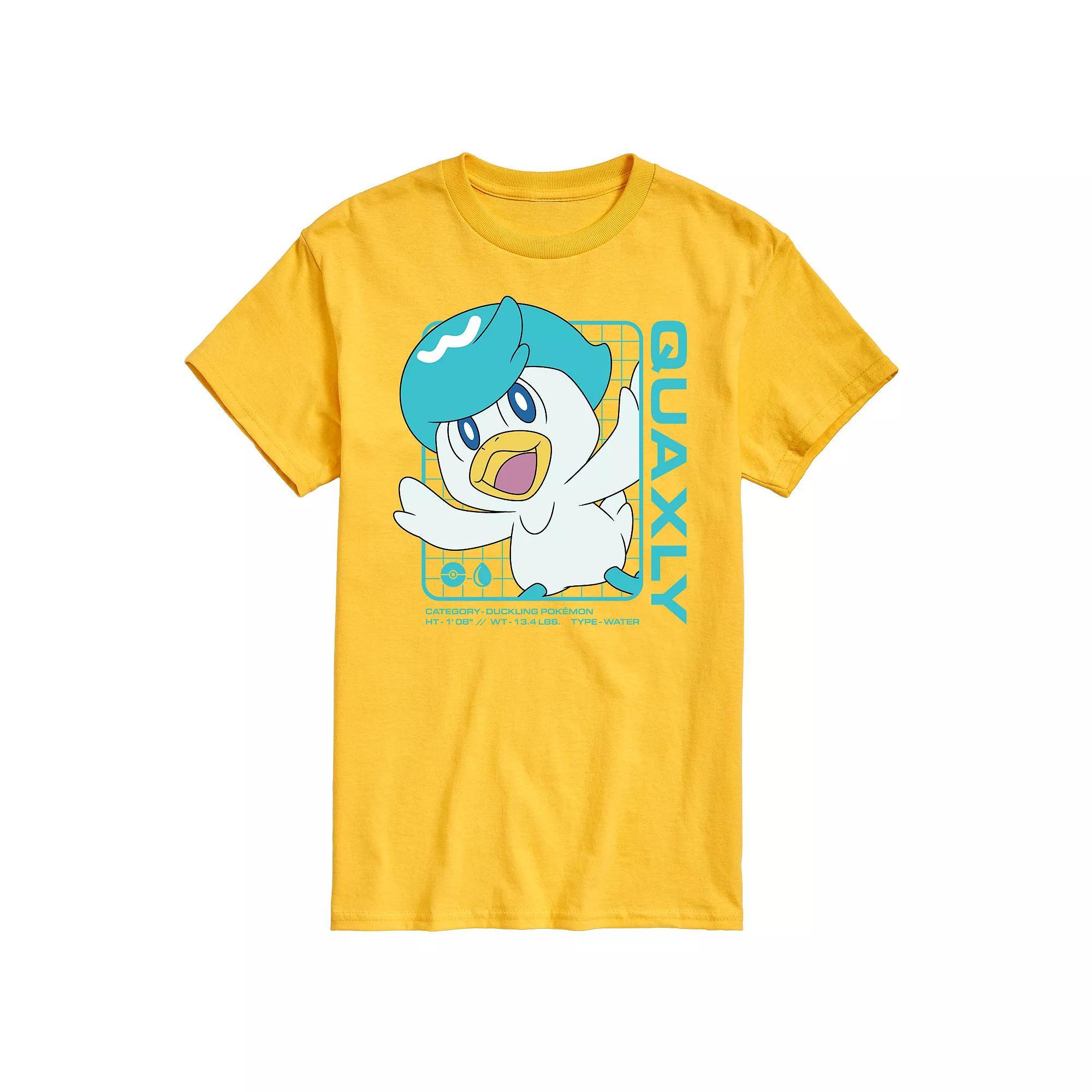 Mens Pokemon Quaxly Stats Graphic Tee Product Image