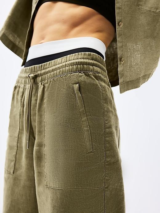 Retreat Linen High Rise Wide Leg Pant Product Image