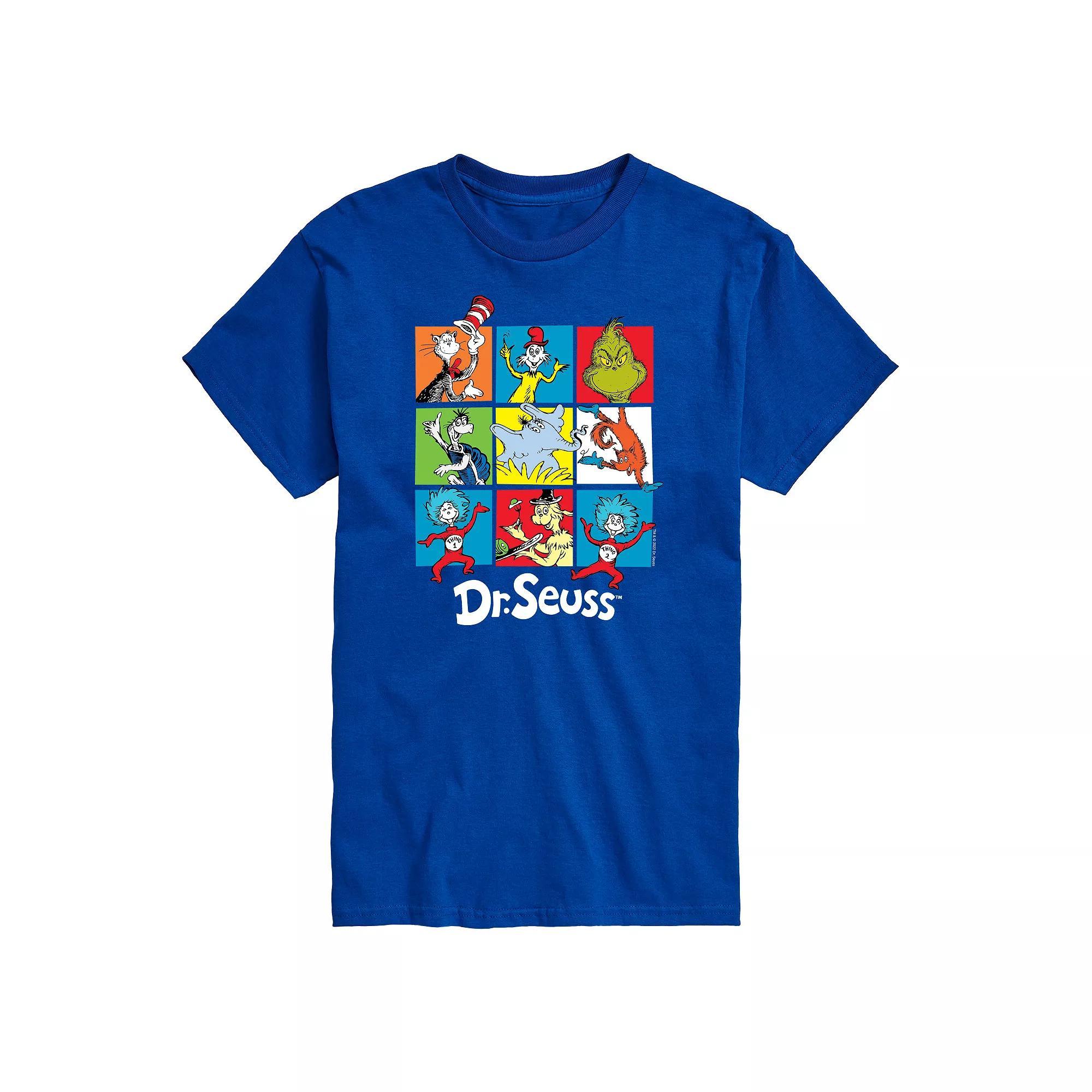Big & Tall Dr Seuss Grid Tee, Mens Product Image