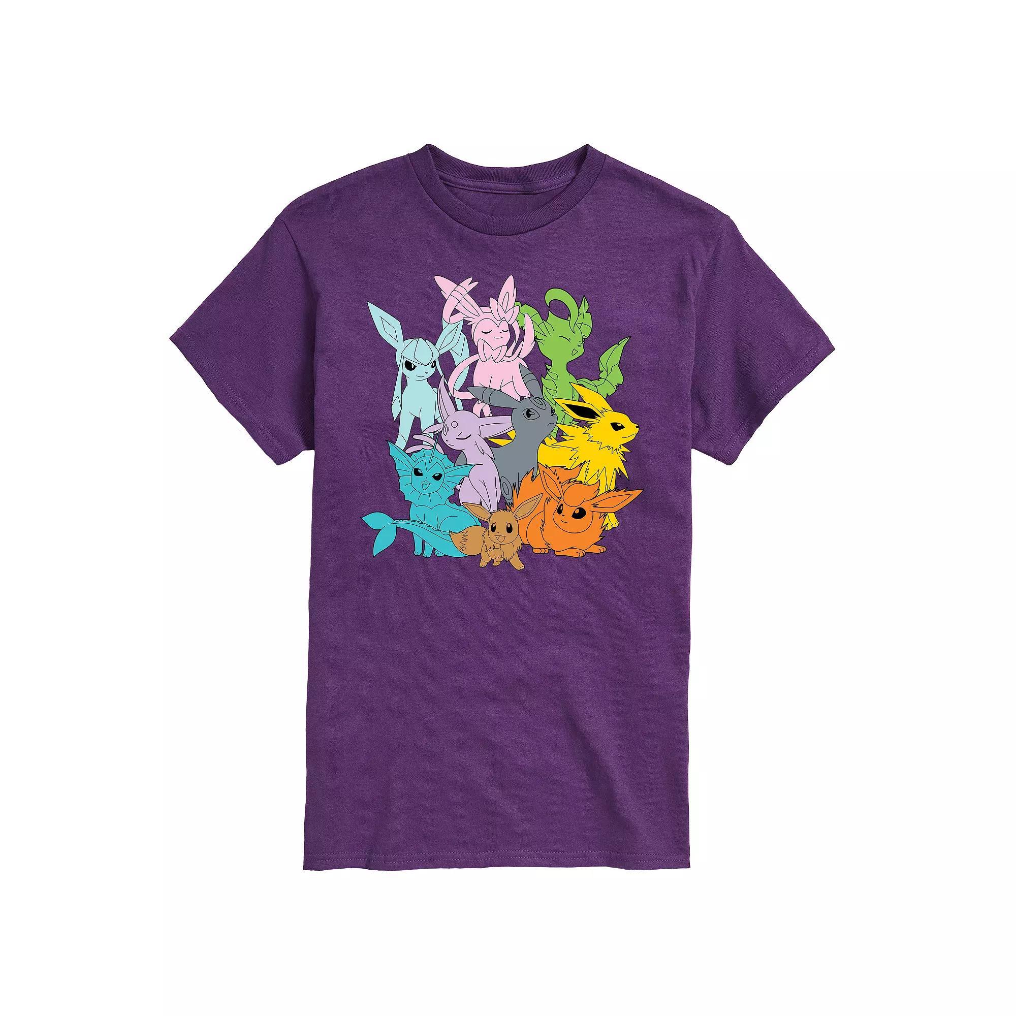 Big & Tall Pokemon Every Eeveelution Graphic Tee, Mens Product Image