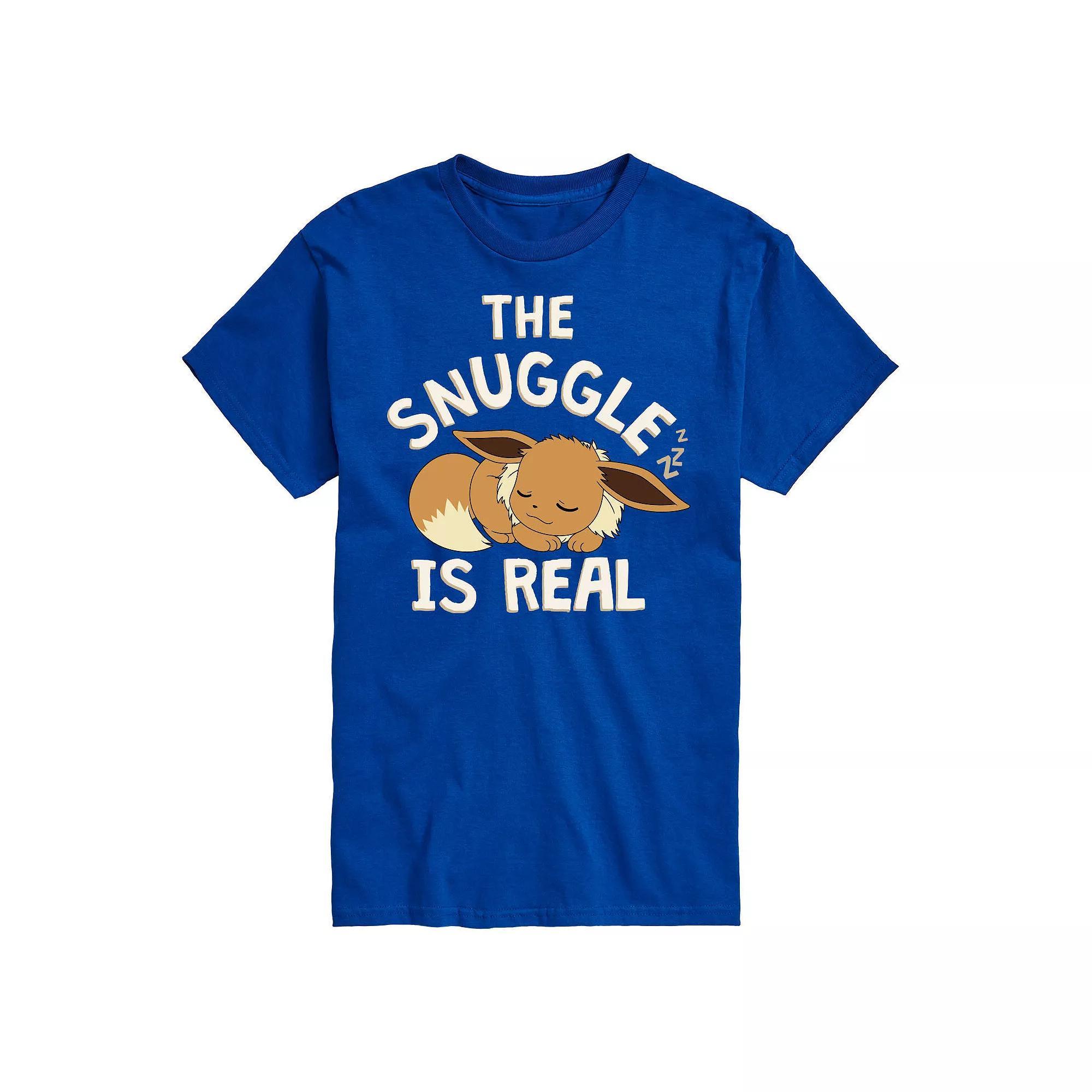 Big & Tall Pokmon The Snuggle Eevee Graphic Tee, Mens Product Image