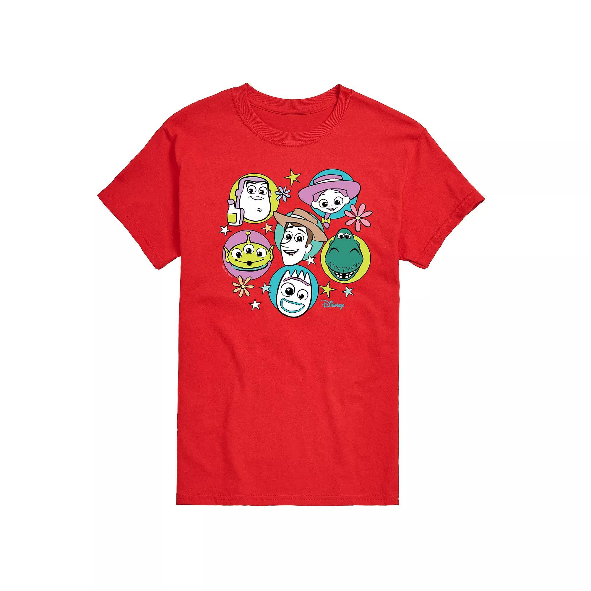 Disney / Pixar's Toy Story 4 Men's Group Grid Graphic Tee, Size: Medium, Ivory Product Image