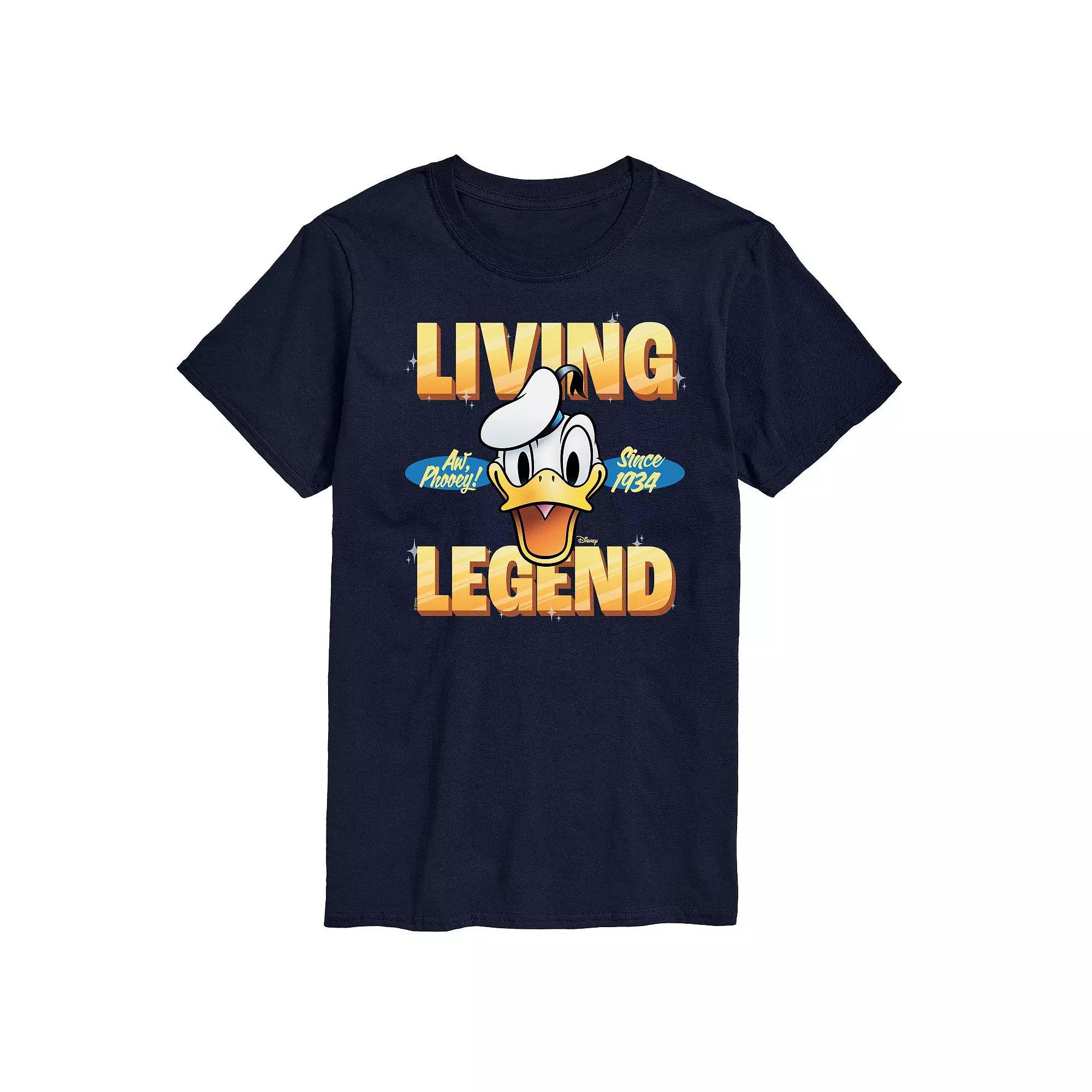 Disneys Donald Duck Big & Tall Living Legend 1934 Graphic Tee, Mens Blue Product Image