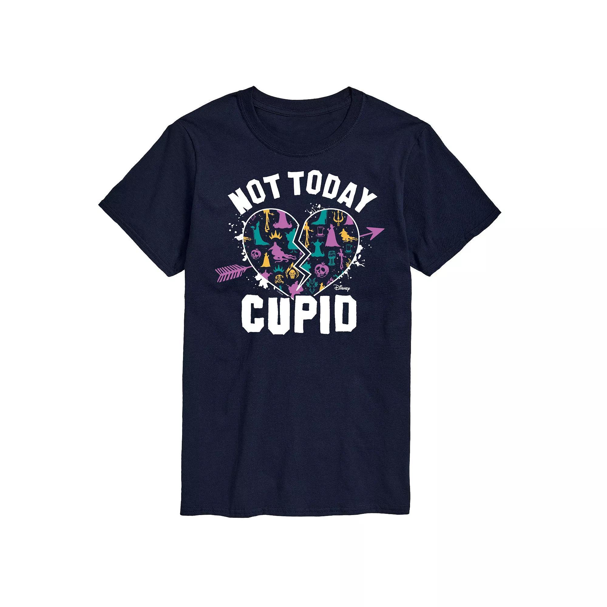 Disney Villains Mens Not Today Cupid Graphic Tee Blue Product Image