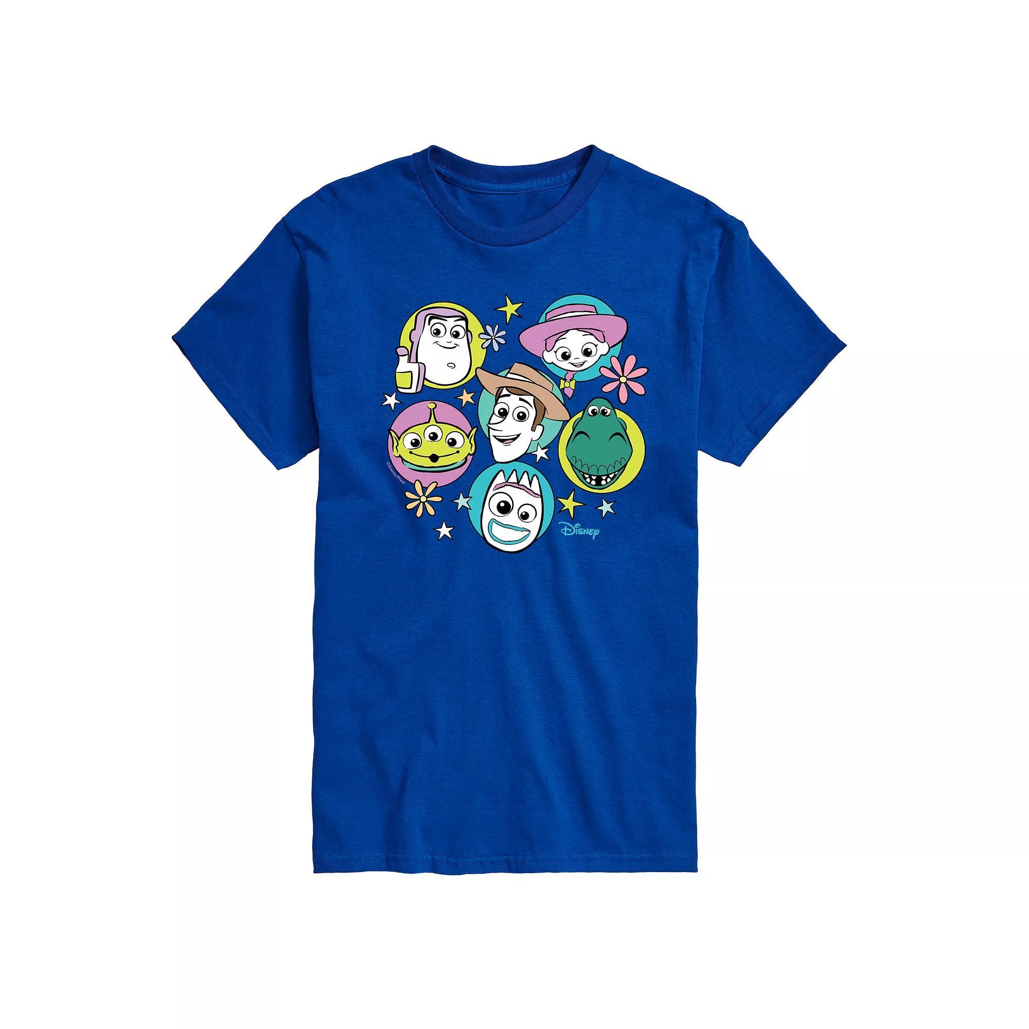 Disney / Pixar's Toy Story 4 Men's Group Grid Graphic Tee, Size: Medium, Ivory Product Image