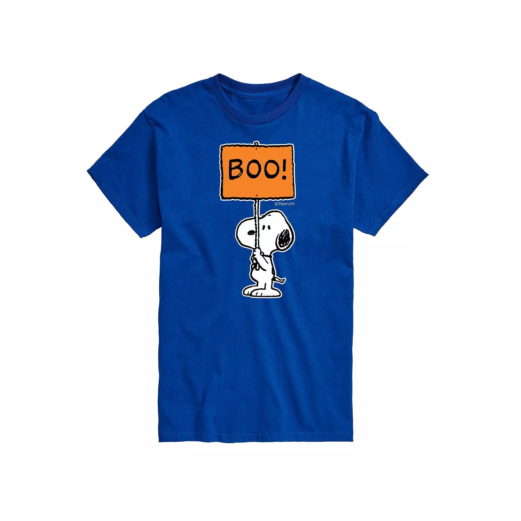 Big & Tall Peanuts Snoopy Boo Sign Tee, Mens Product Image