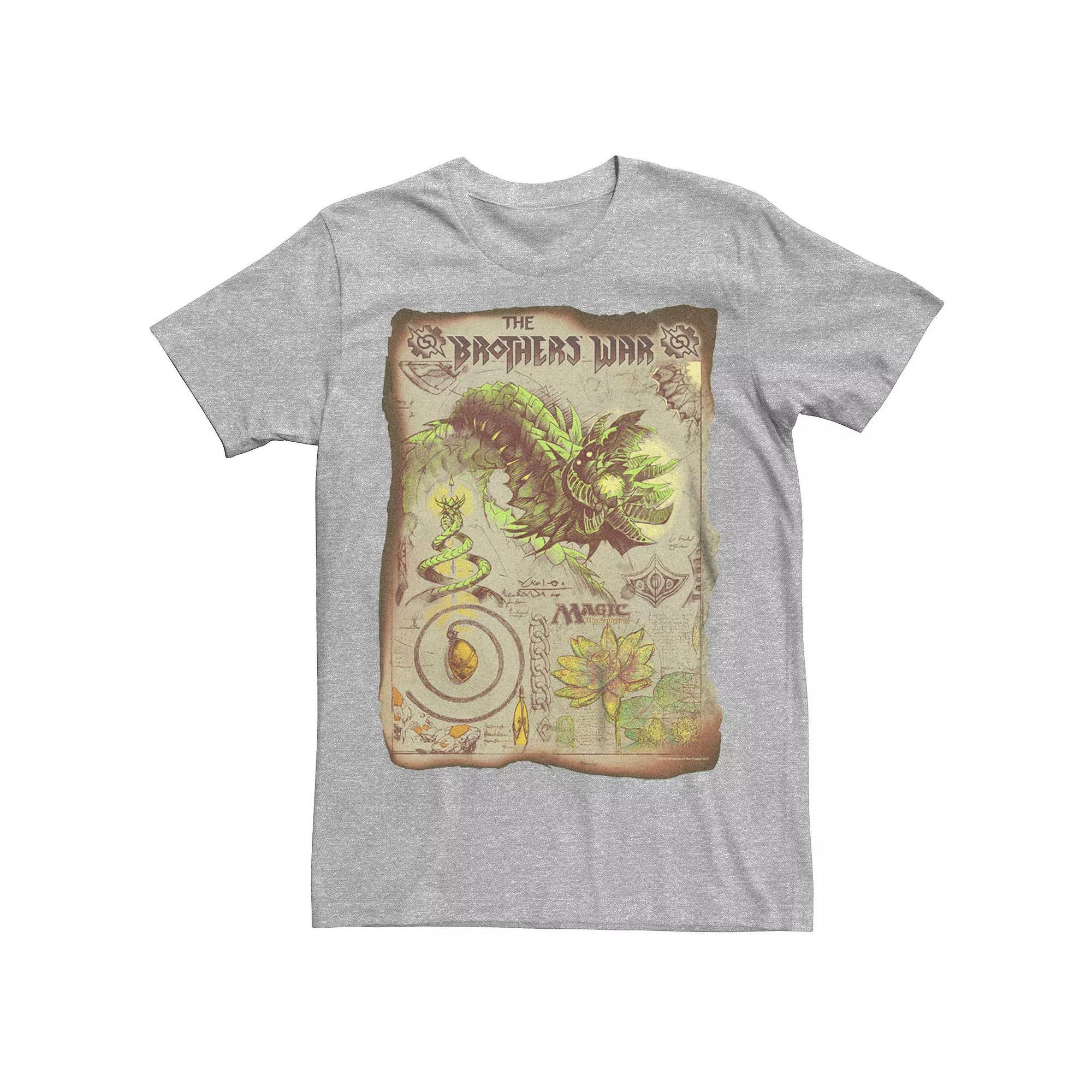 Men's Magic: the Gathering Creature Schematic Tee, Size: Small, Athletic Grey Product Image