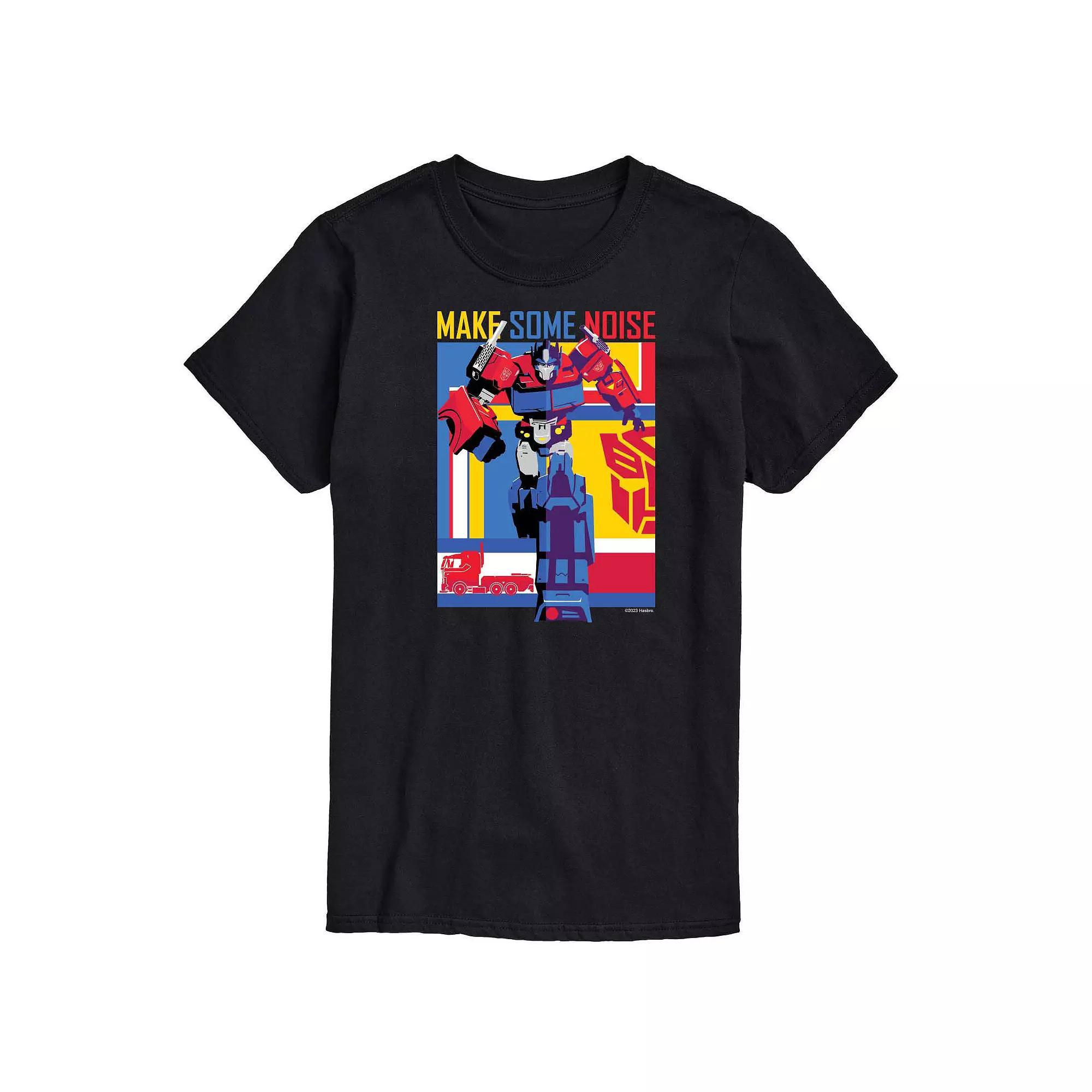 Mens Transformers Make Some Noise Graphic Tee Product Image