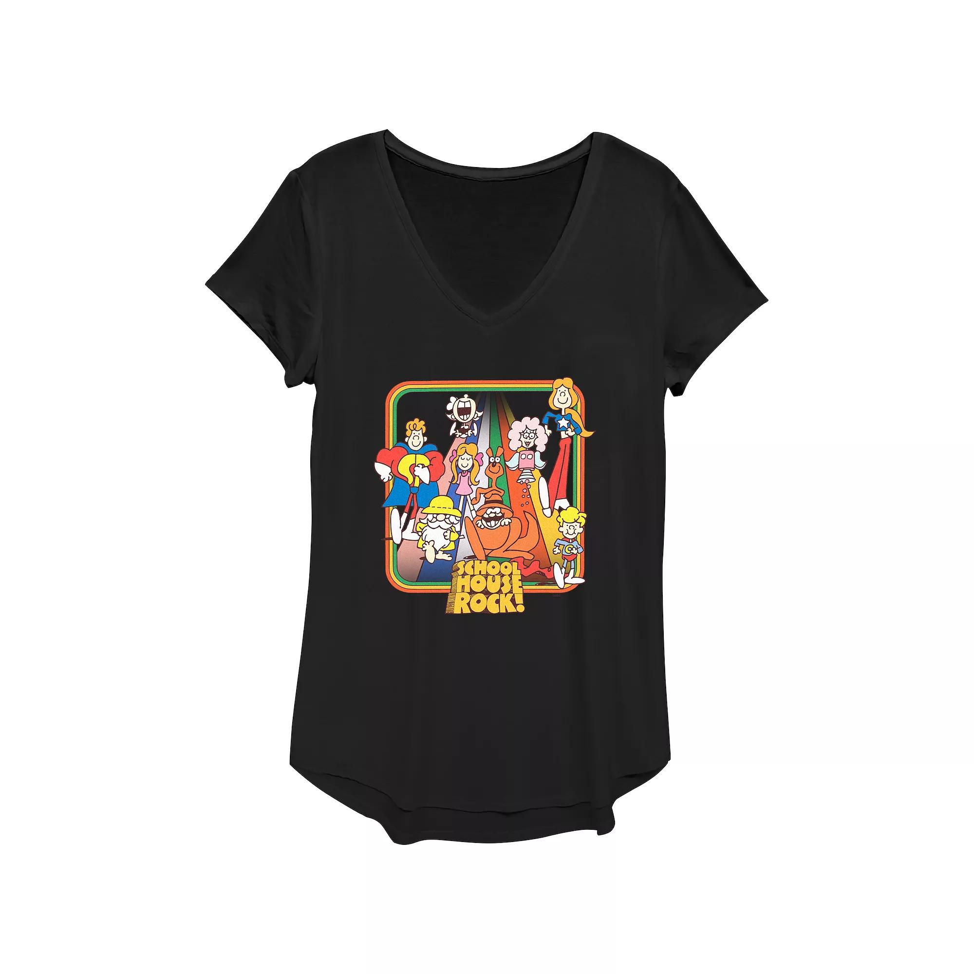 Disneys Schoolhouse Rock! Rainbow Road Walk Womens Graphic Tee Product Image