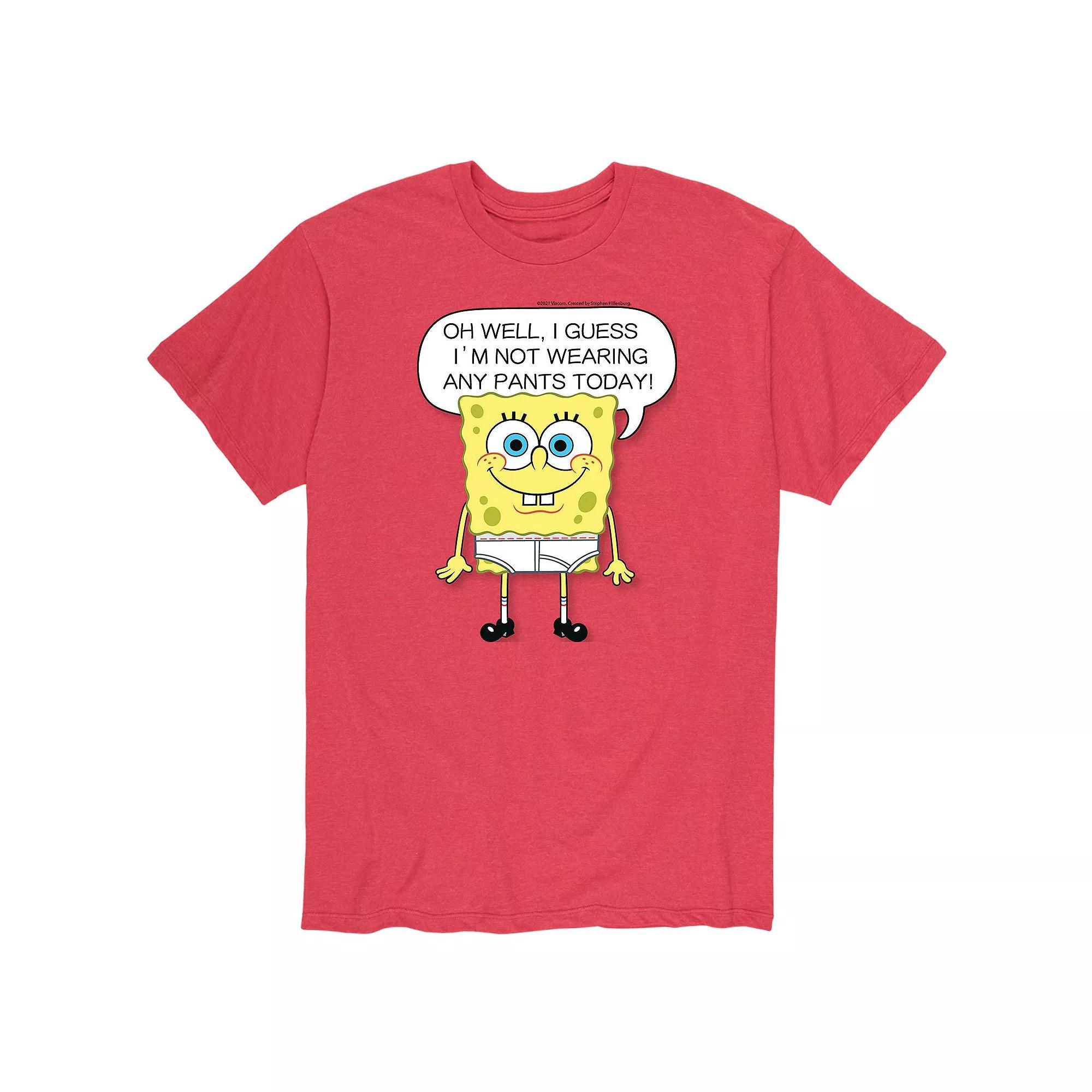Mens SpongeBob No Pants Tee Product Image
