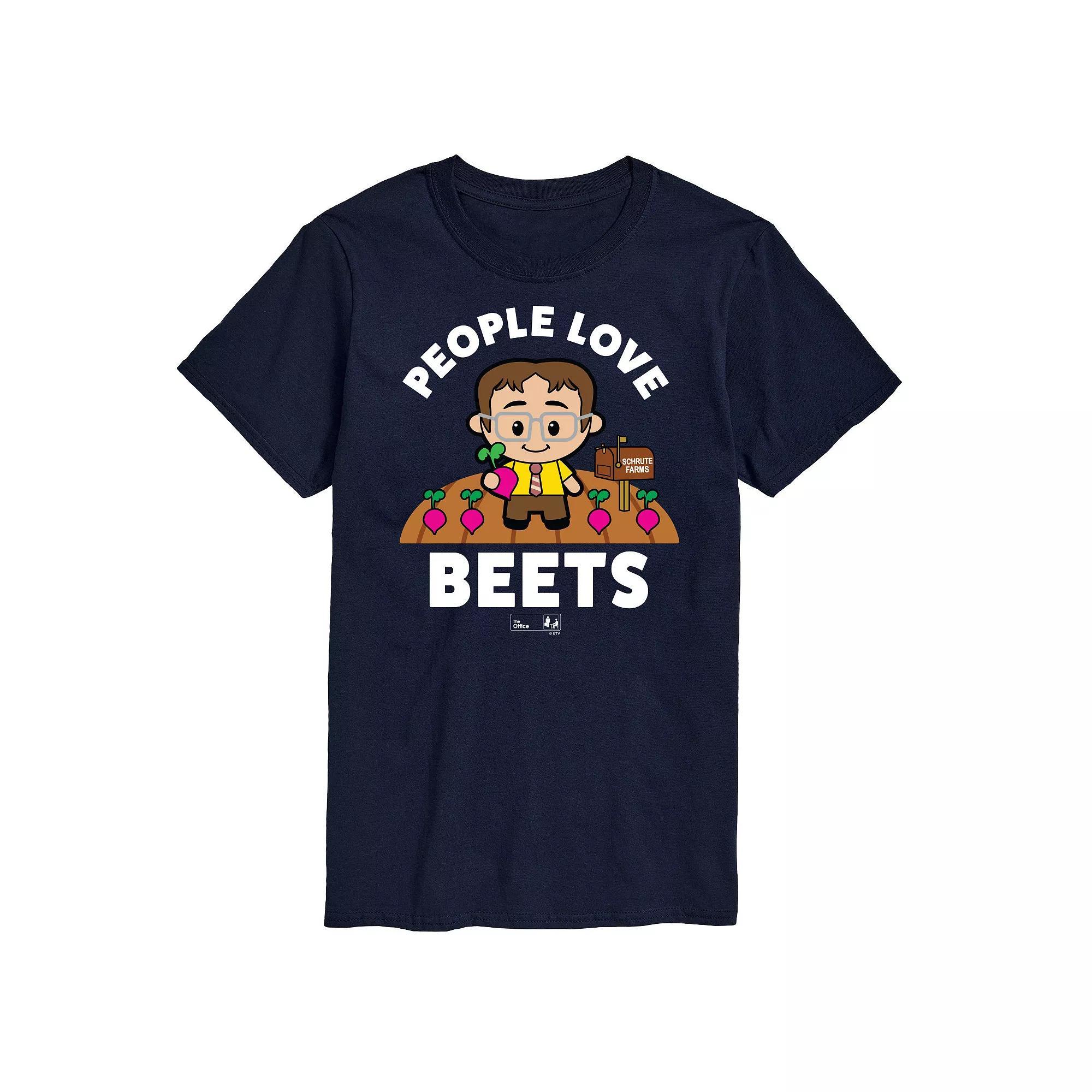 Big & Tall The Office People Love Beets Graphic Tee, Mens Blue Product Image