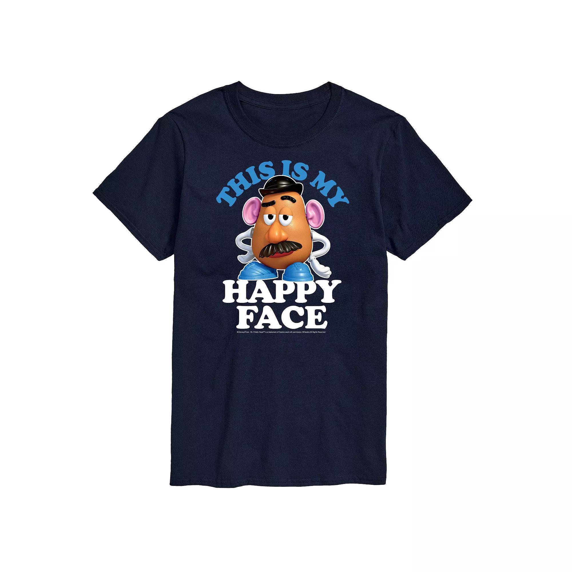 Disney / Pixars Toy Story Big & Tall Happy Face Graphic Tee, Mens Blue Product Image