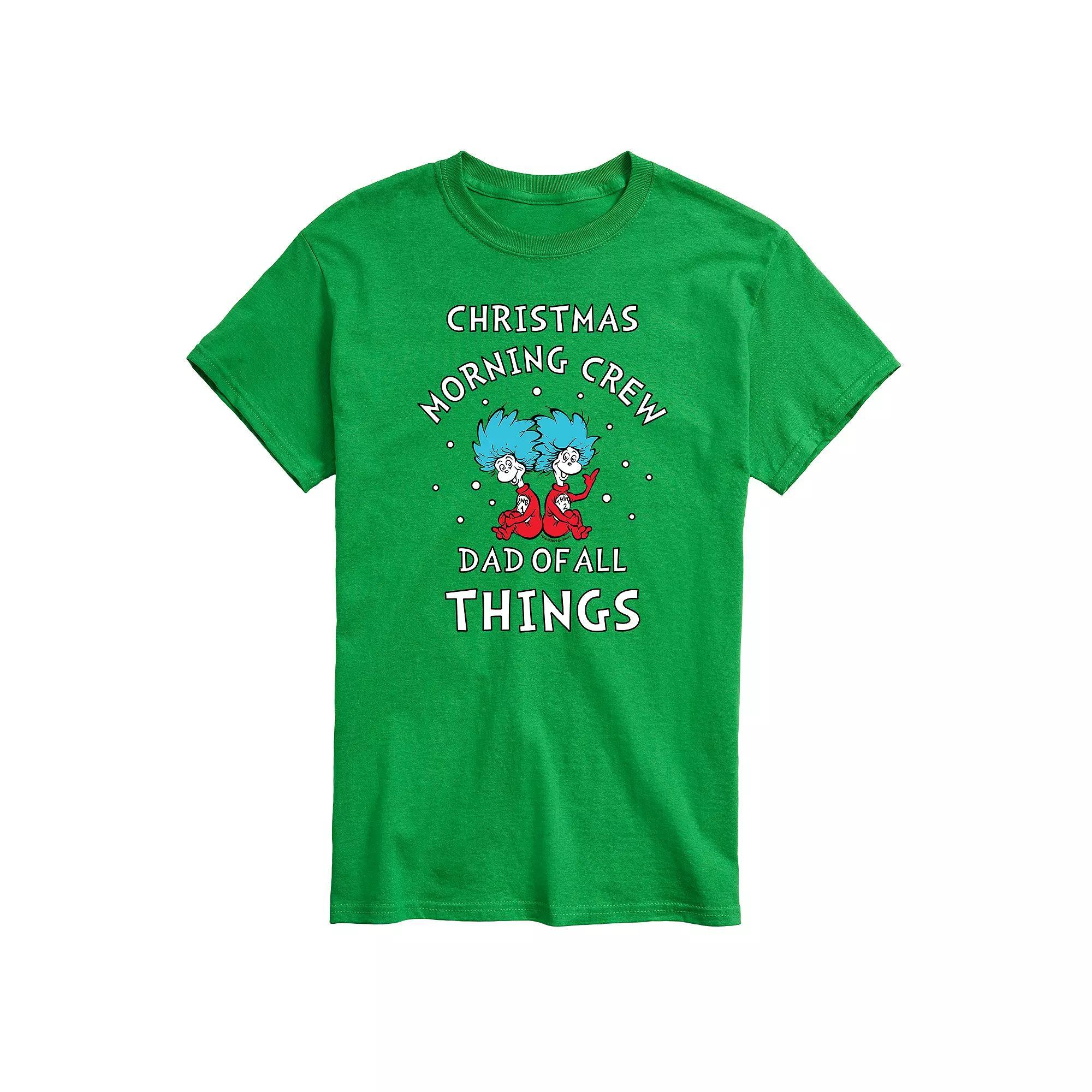 Men's Dr. Seuss Christmas Morning Tee, Size: XL, Gray Product Image