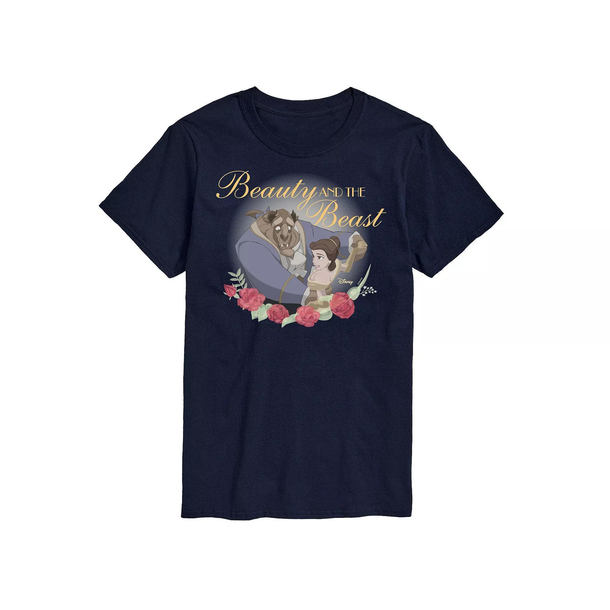 Disney Princess Big & Tall Beauty and The Beast Graphic Tee, Mens Product Image