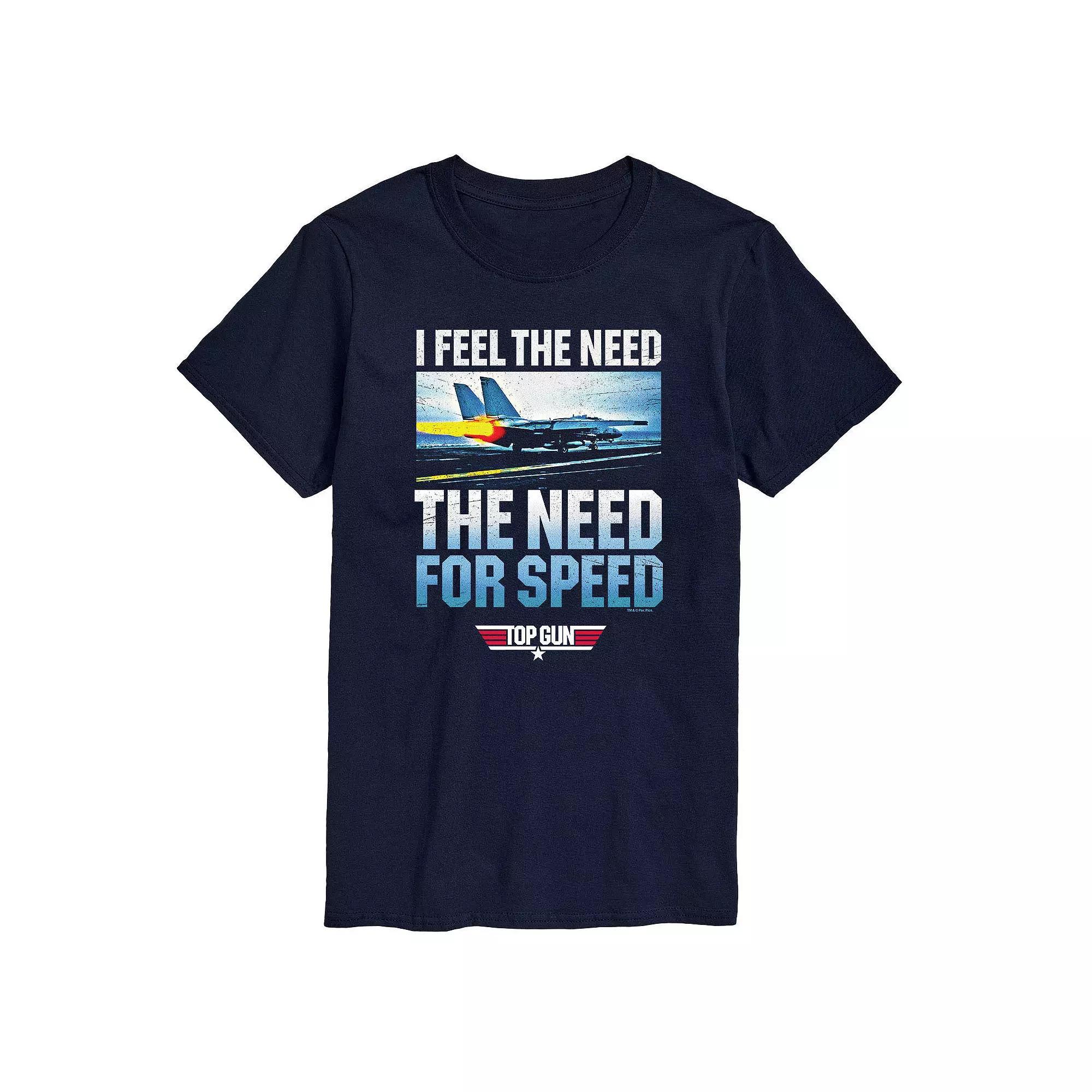 Mens Top Gun Need For Speed Tee Blue Product Image