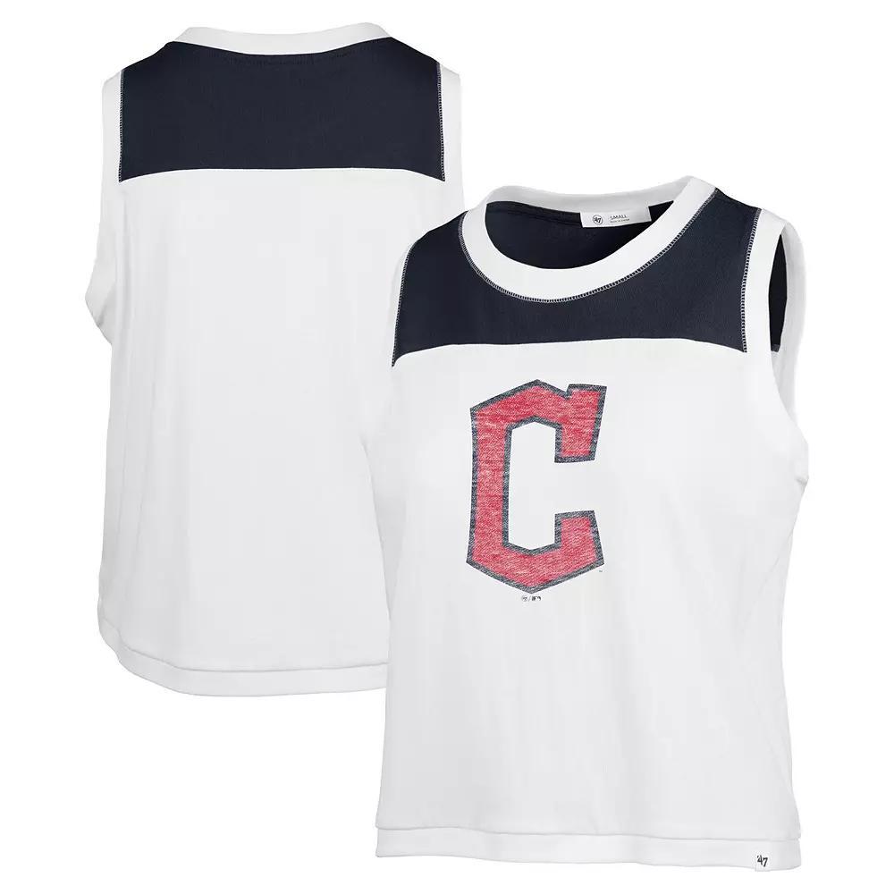 Women's '47 White San Francisco Giants Premier Zoey Waist Length Tank Top, Size: XL Product Image