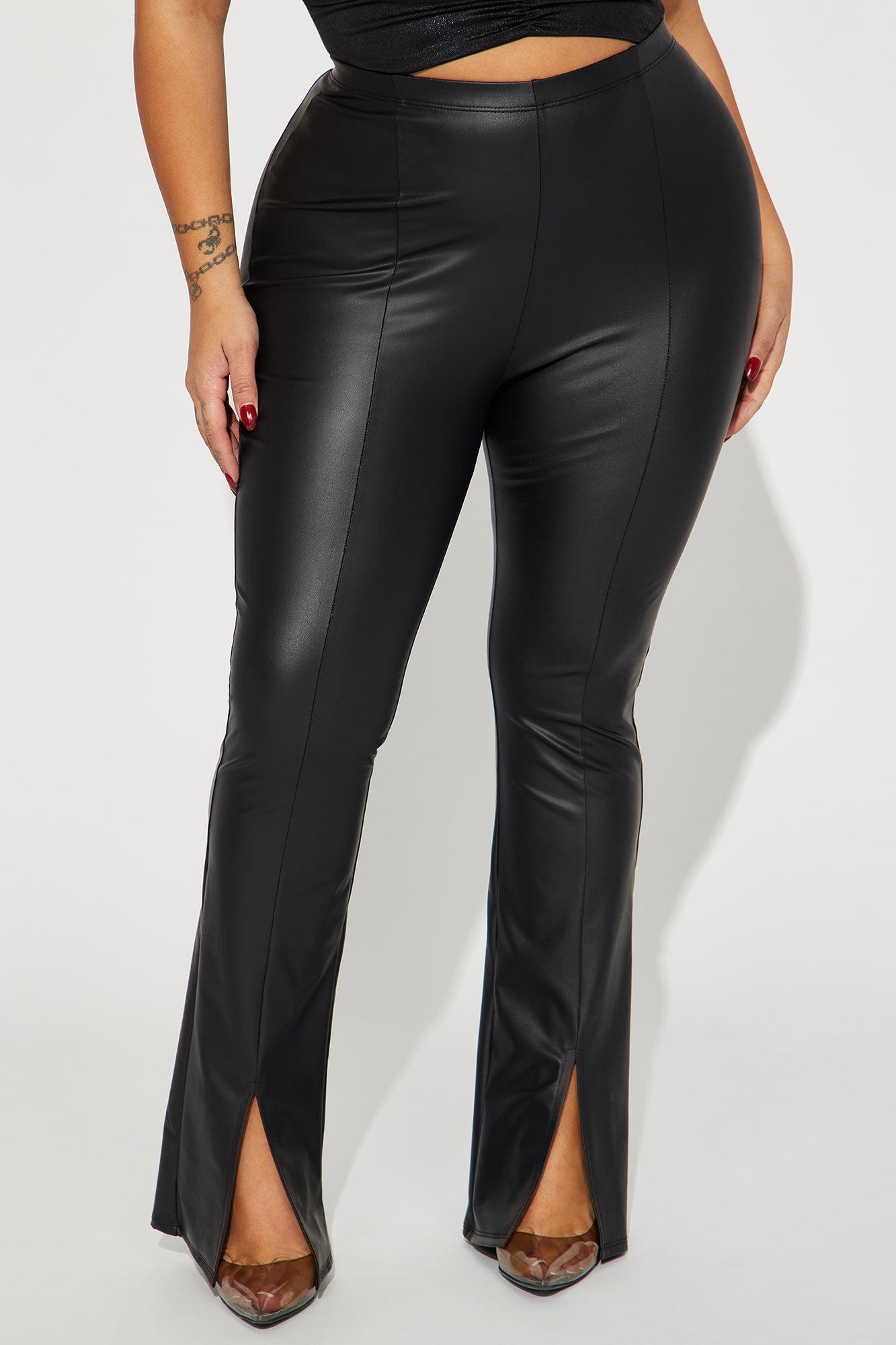 Bottoms Up Split Hem Legging - Black Product Image