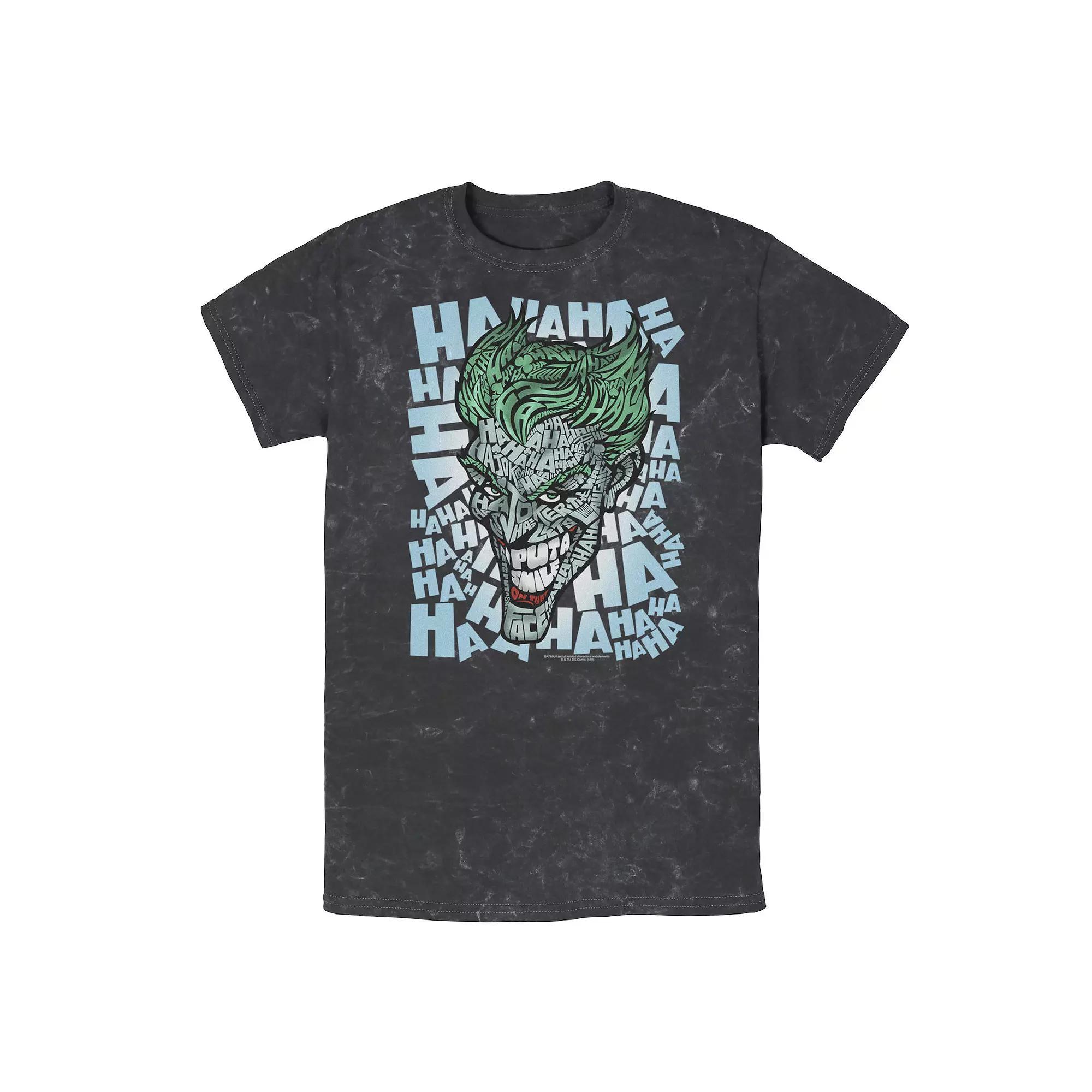 Men's DC Comics Batman Joker Tee, Size: XL, Black Product Image