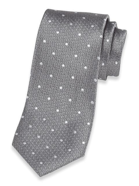 Dot Woven Silk Tie - Orange Product Image