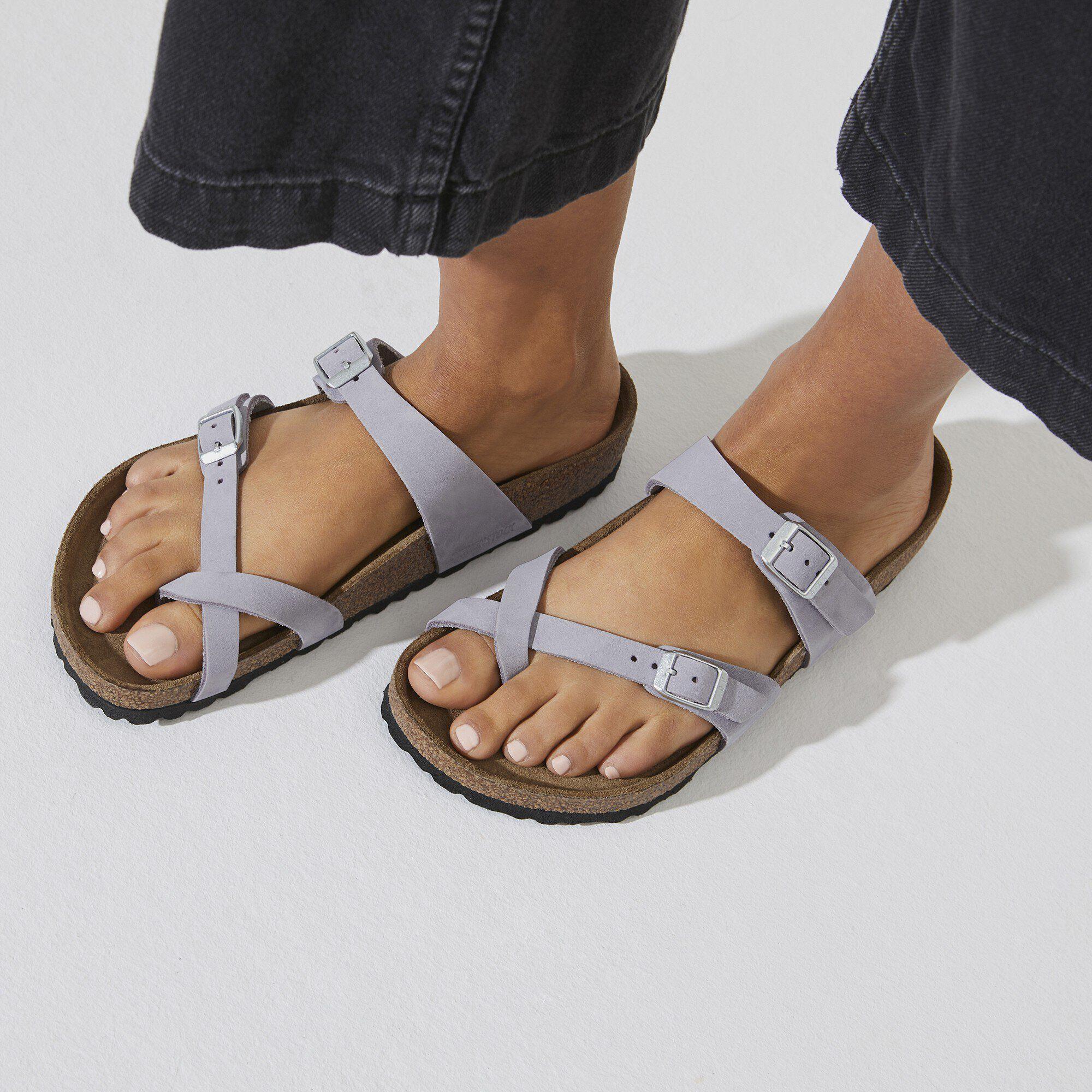 Mayari Soft Footbed Nubuck Leather Purple Fog Product Image