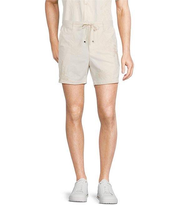 Murano Crocodile World Collection Place Print Embroidery 5.5#double; Inseam Shorts Product Image