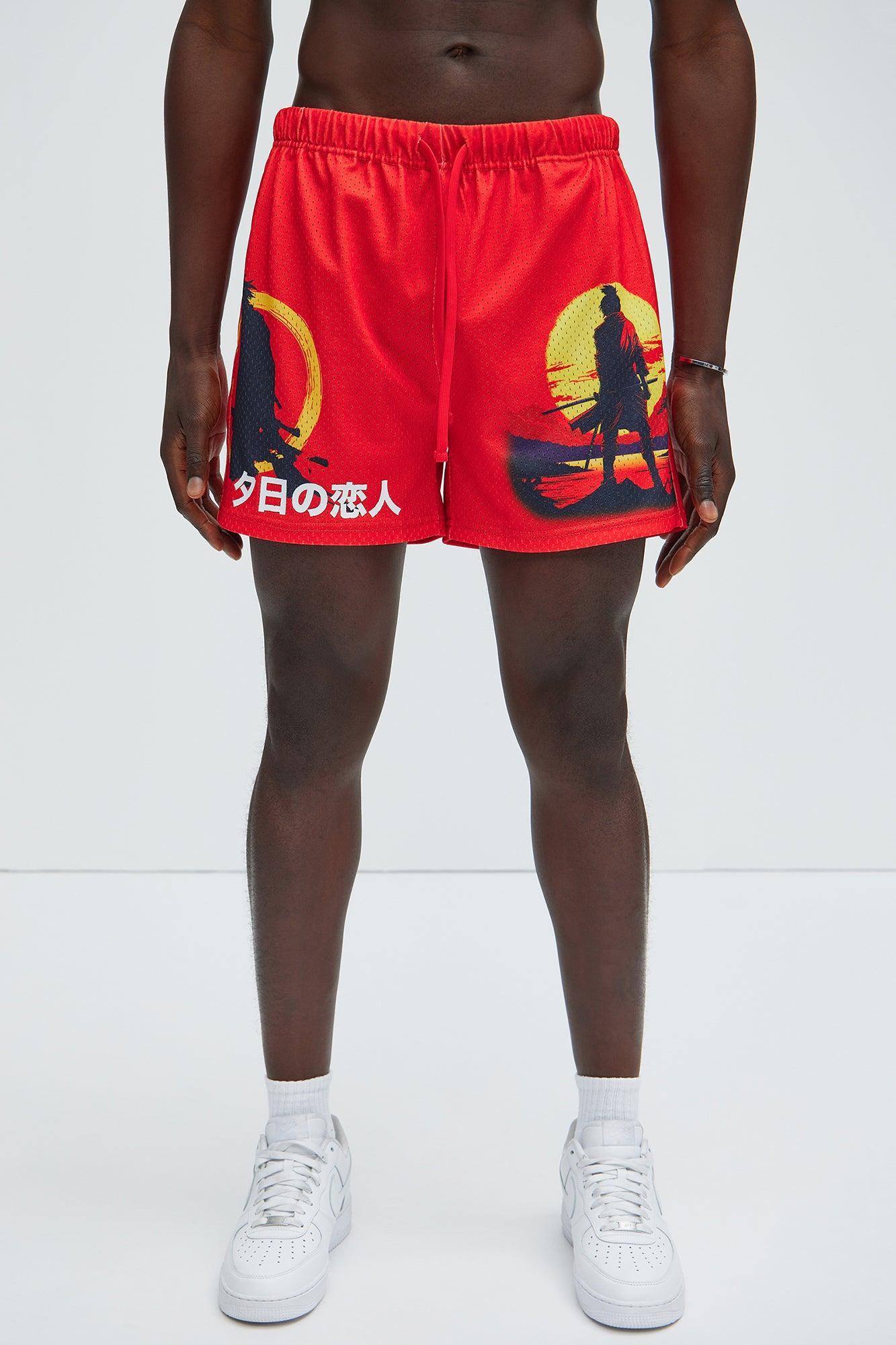 Saga Continues Mesh Shorts - Red Product Image