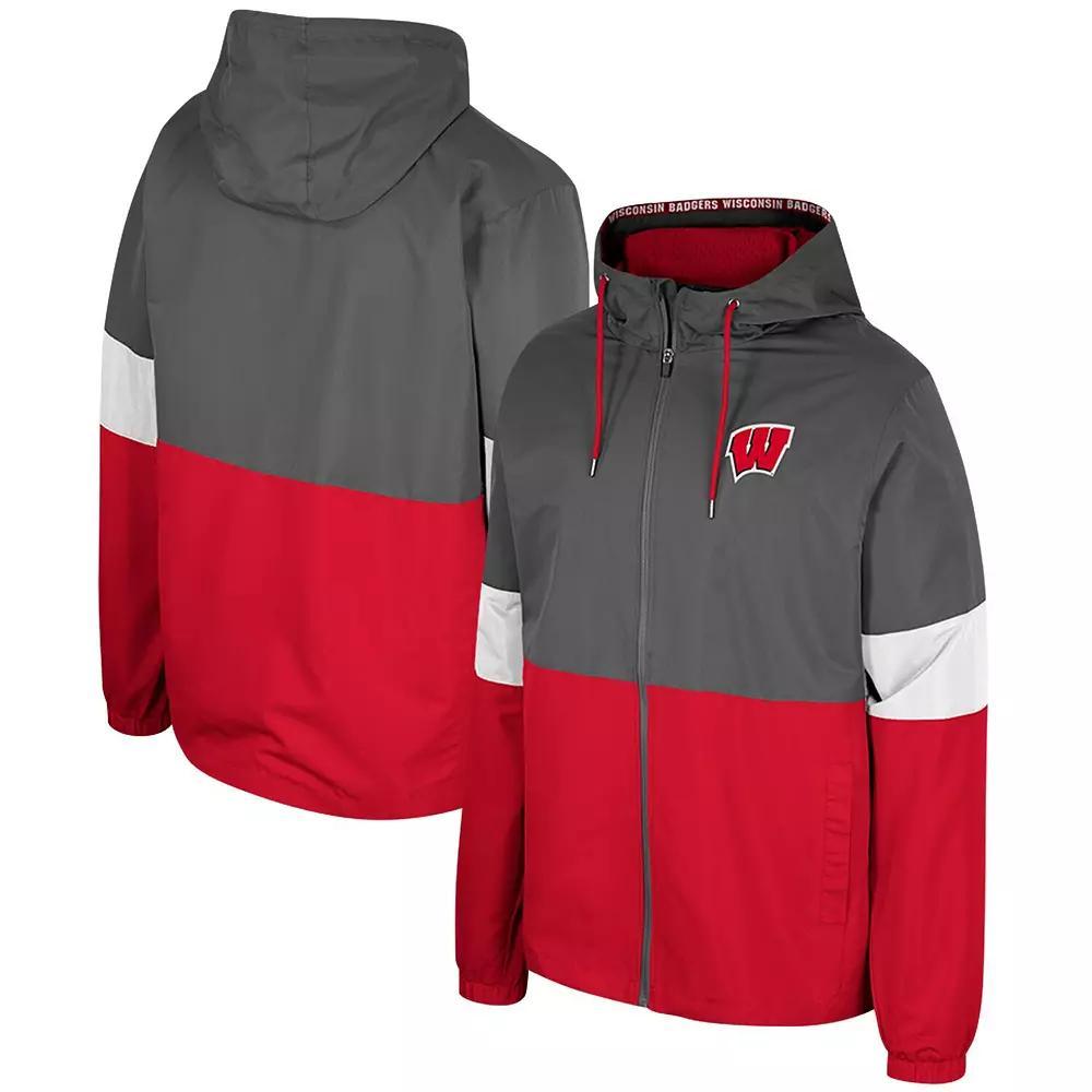 Men's Colosseum Charcoal TCU Horned Frogs Miles Full-Zip Jacket, Size: Large Product Image