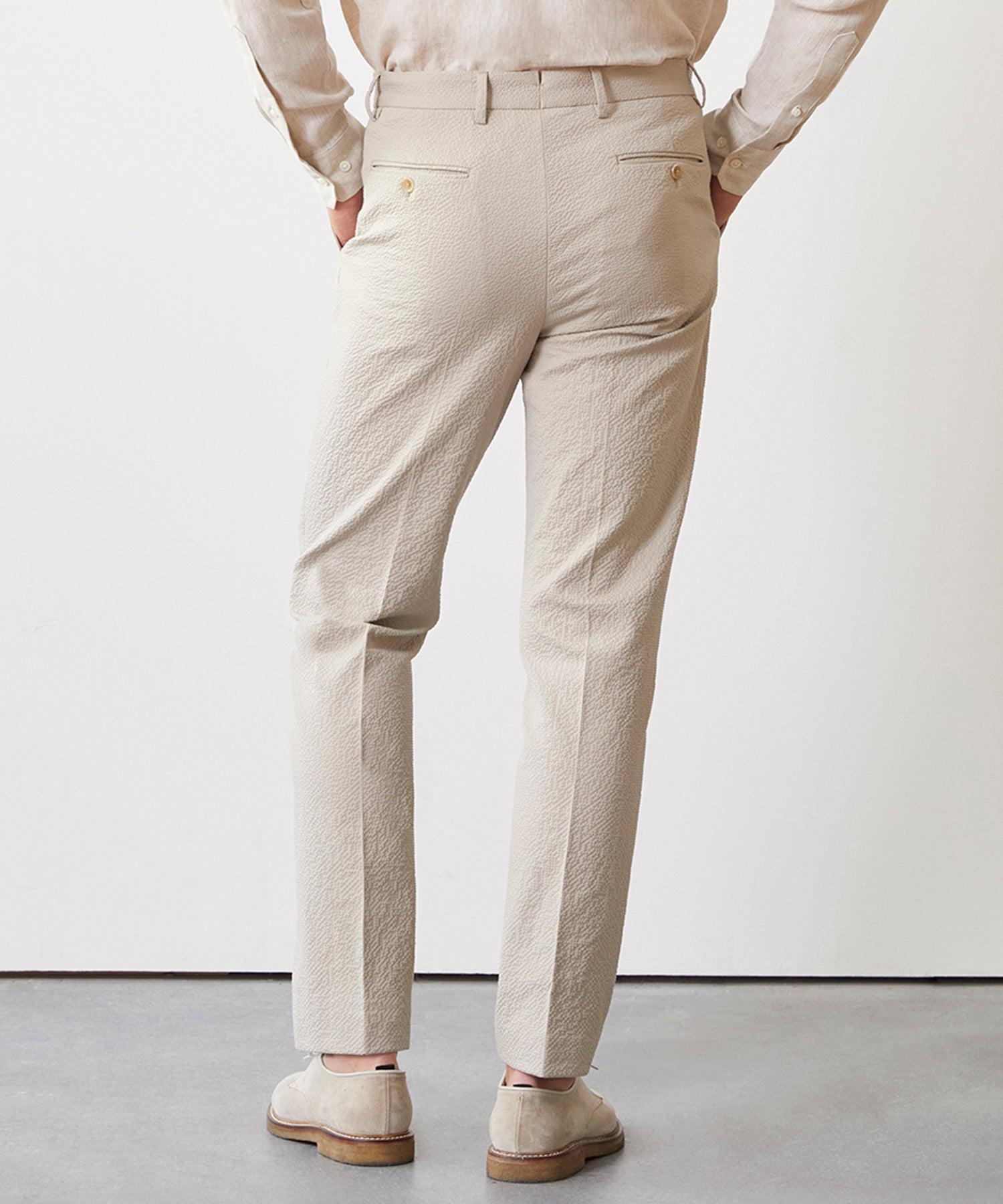 Italian Seersucker Sutton Jacket in Stone Product Image