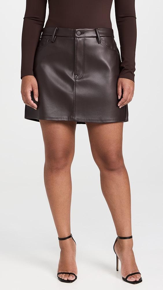 Good American Vegan Leather Mini Skirt | Shopbop Product Image