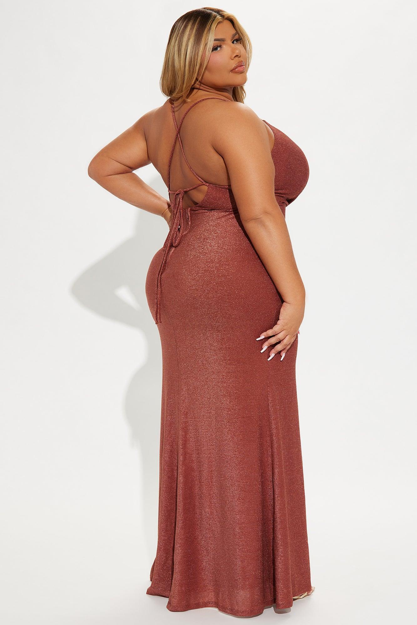 Celine Metallic Gown - Bronze Product Image