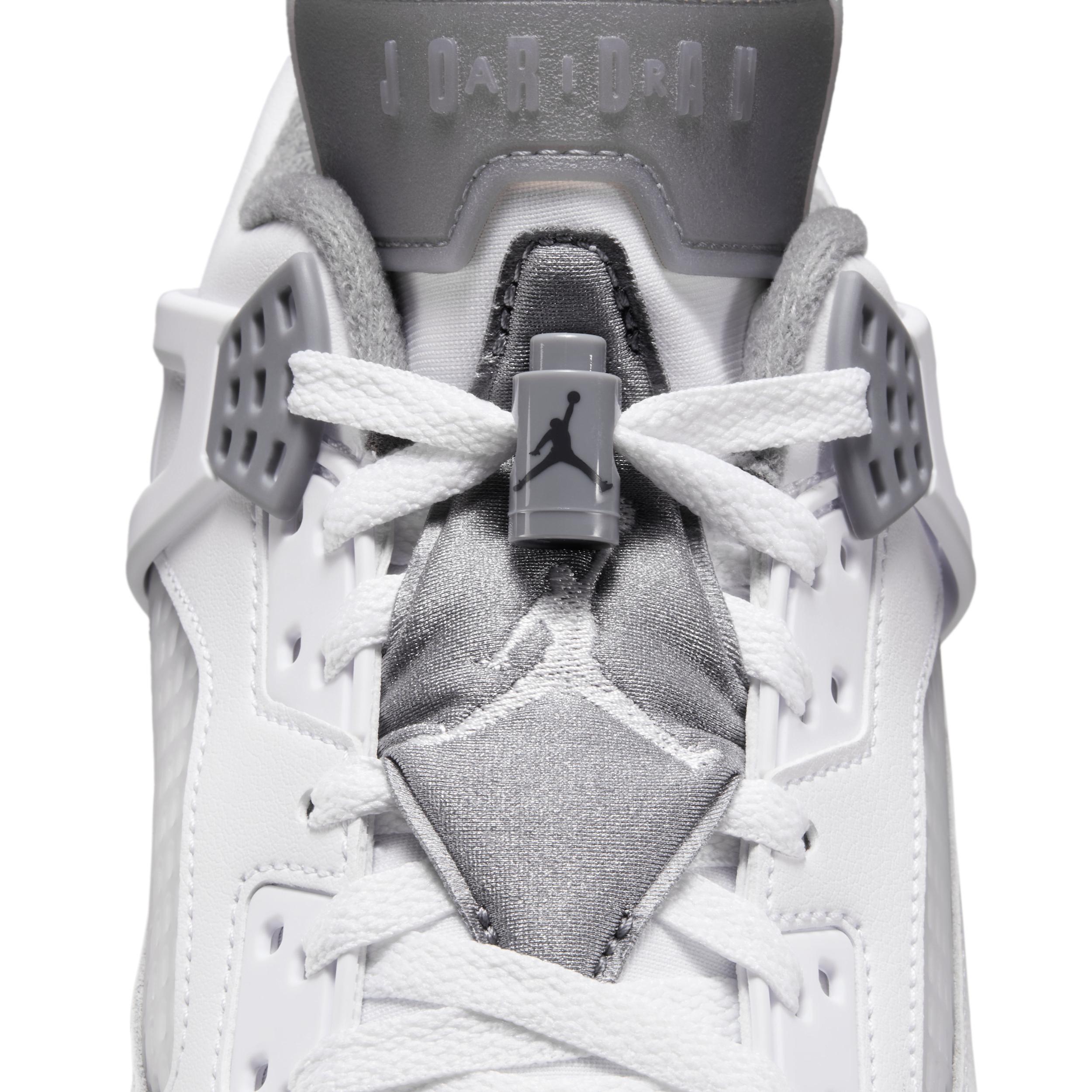 Jordan Mens Spizike Low Casual Shoes in White/Cool Grey/Anthracite Product Image