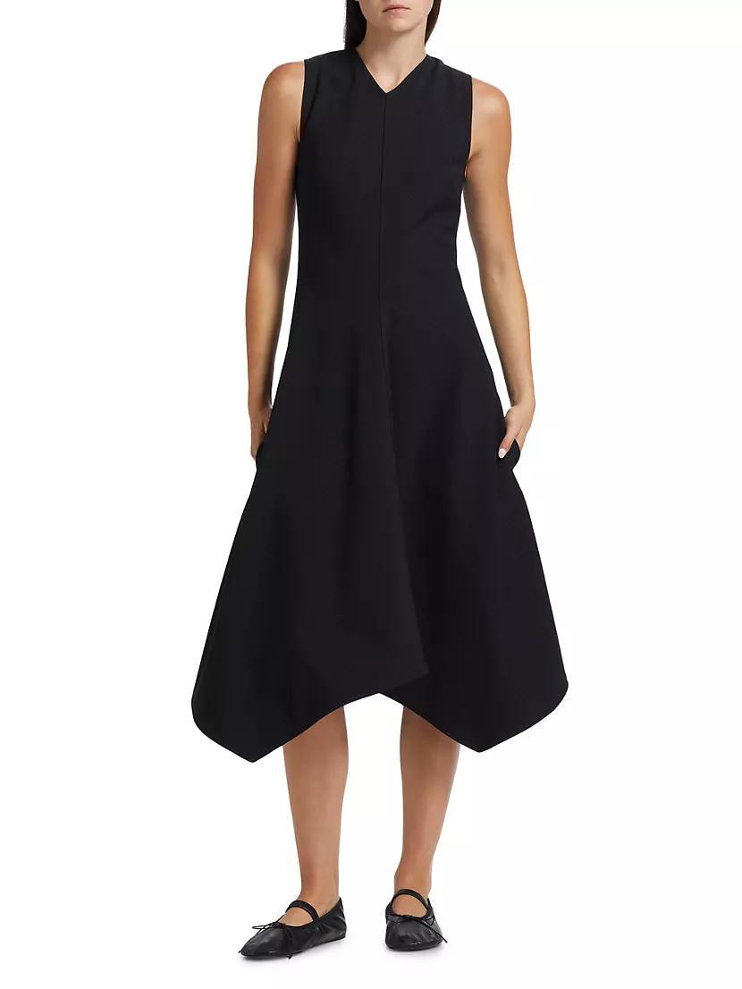 Layla Asymmetric Fit & Flare Midi-Dress Product Image