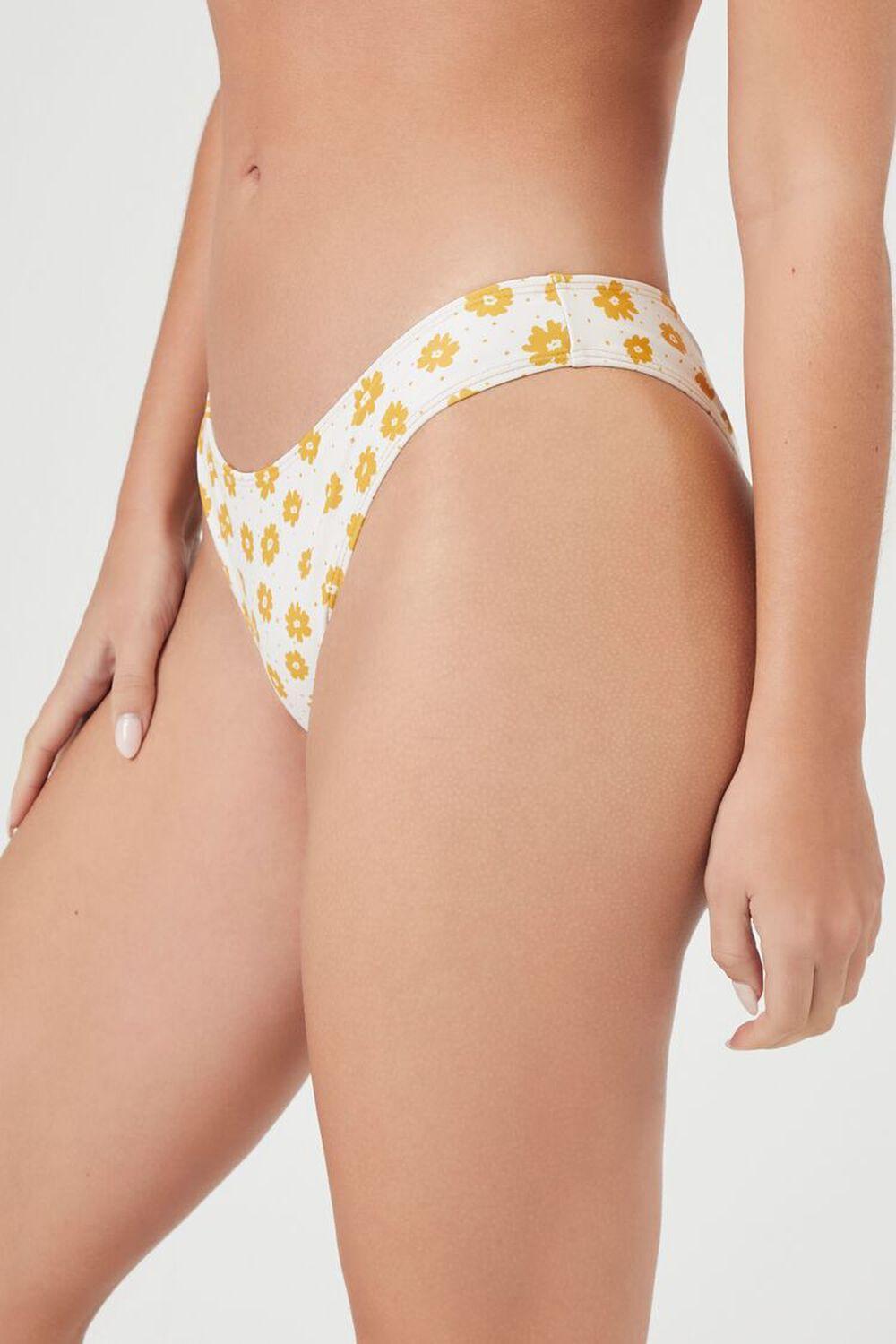 Floral Print Cheeky Bikini Bottoms | Forever 21 Product Image