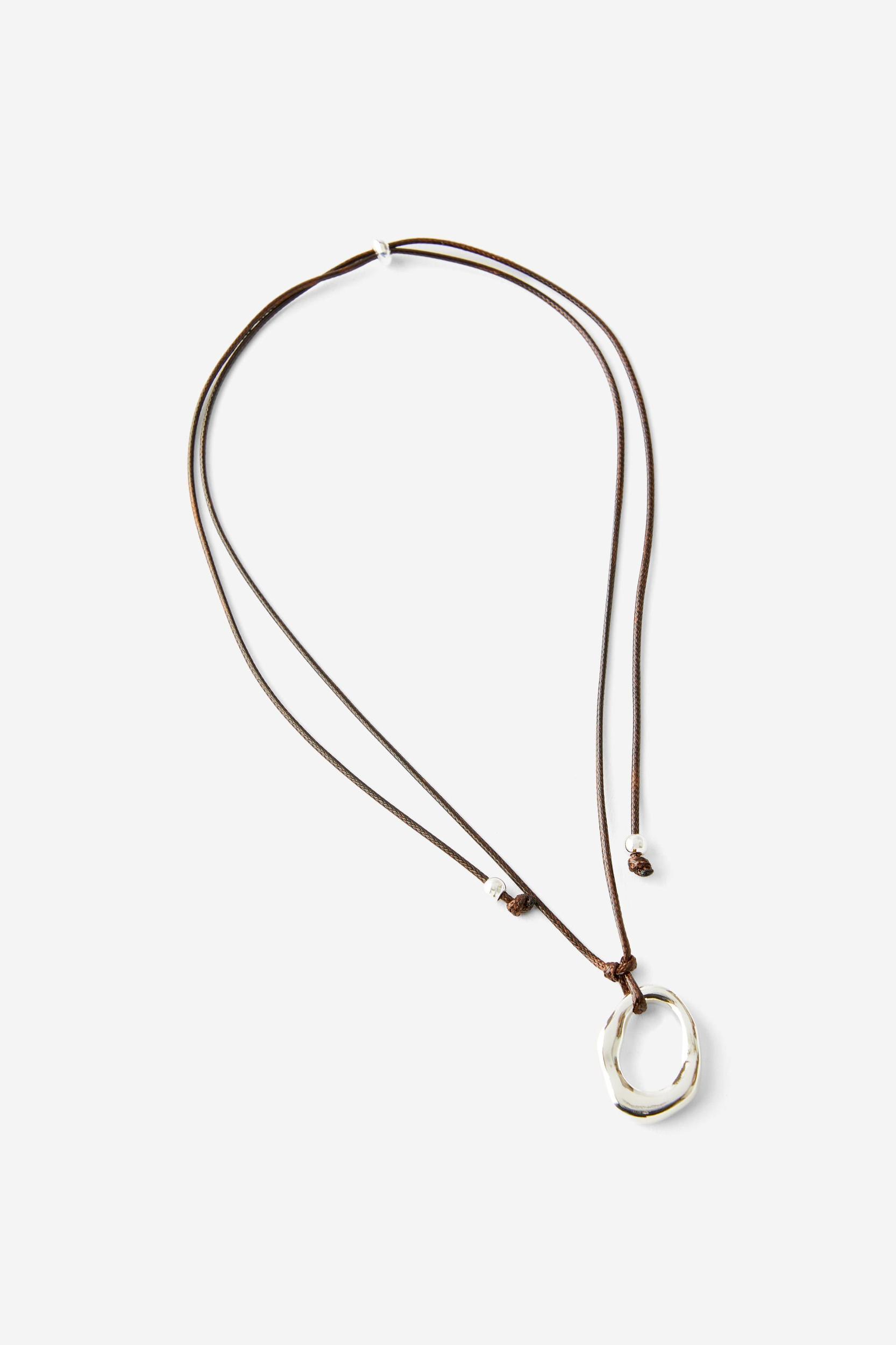 Cord Pendant Necklace Product Image